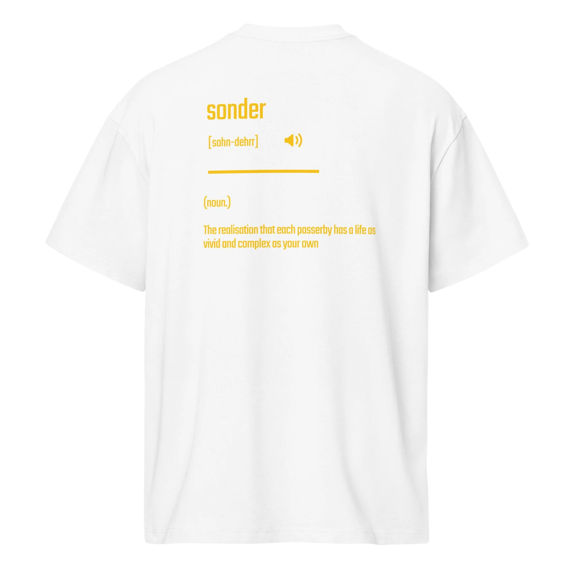 IntrovertedAlpha™ Box Tee in White for men, crisp structured box tee with a clean premium finish