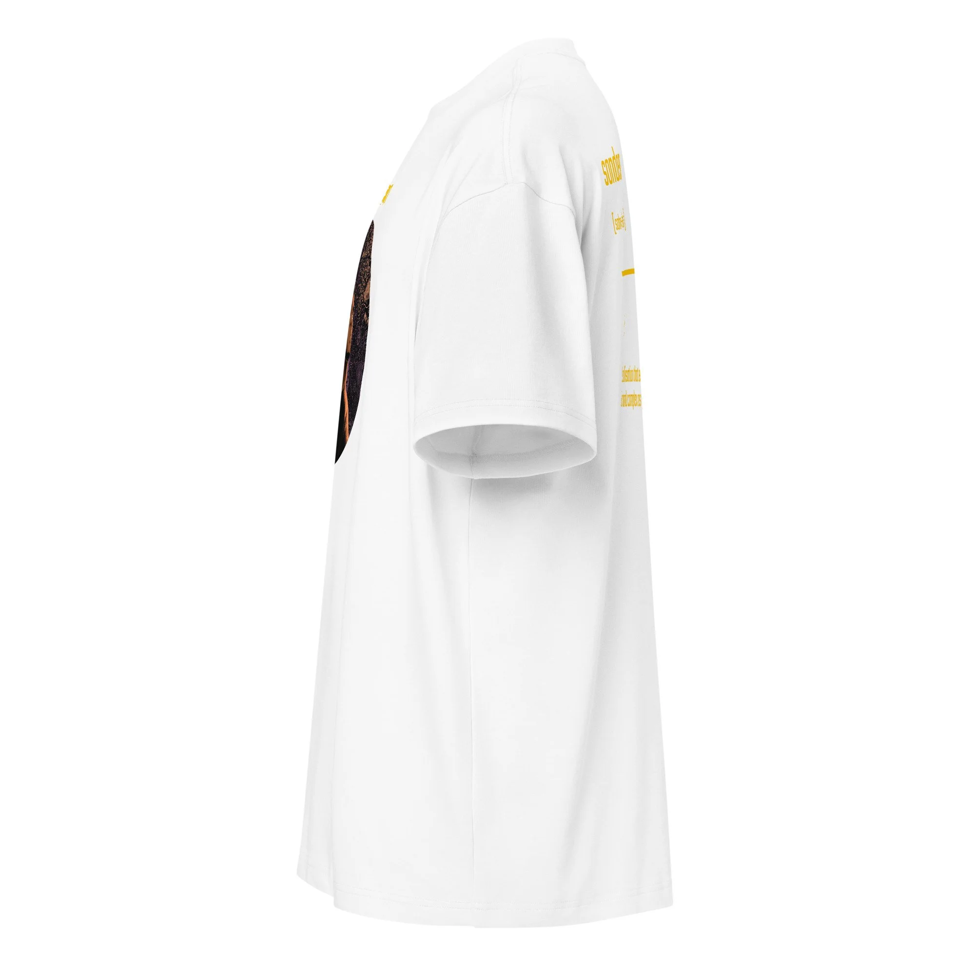 IntrovertedAlpha™ Box Tee in White for men, crisp structured box tee with a clean premium finish