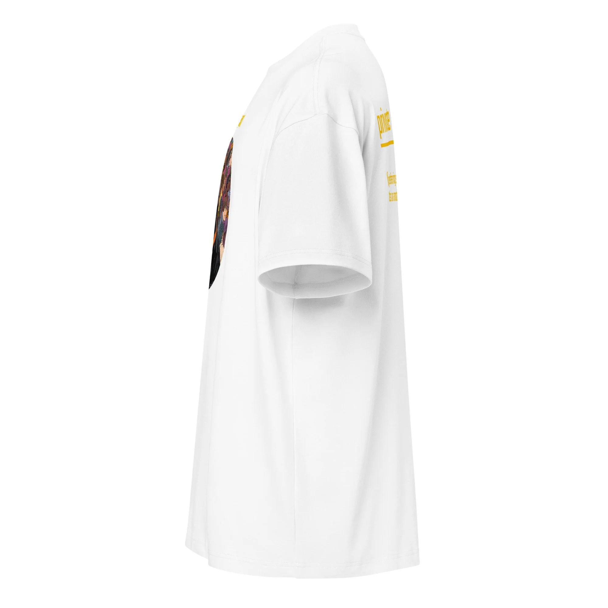 IntrovertedAlpha™ Box Tee in White for men, crisp structured box tee with a clean premium finish