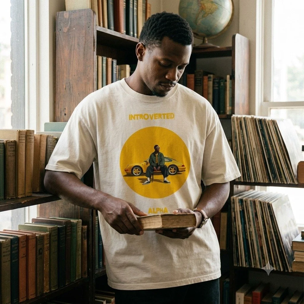 A golden reminder to keep going.

For the quiet ones building their story one chapter at a time.

Available now. Link in bio.

#IntrovertedAlpha #XanthoPhilos #QuietConfidence #mensstreetwear 

💛