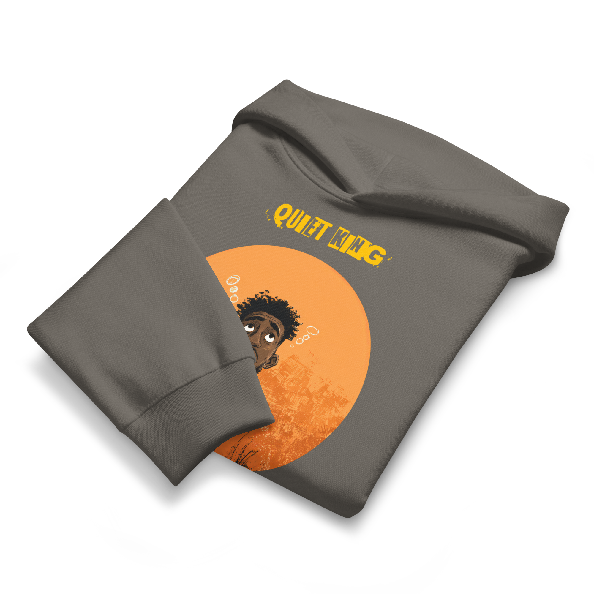 Xantho Philos™ Oversized Hoodie in Asphalt for men, clean minimalist hoodie with premium heavyweight comfort