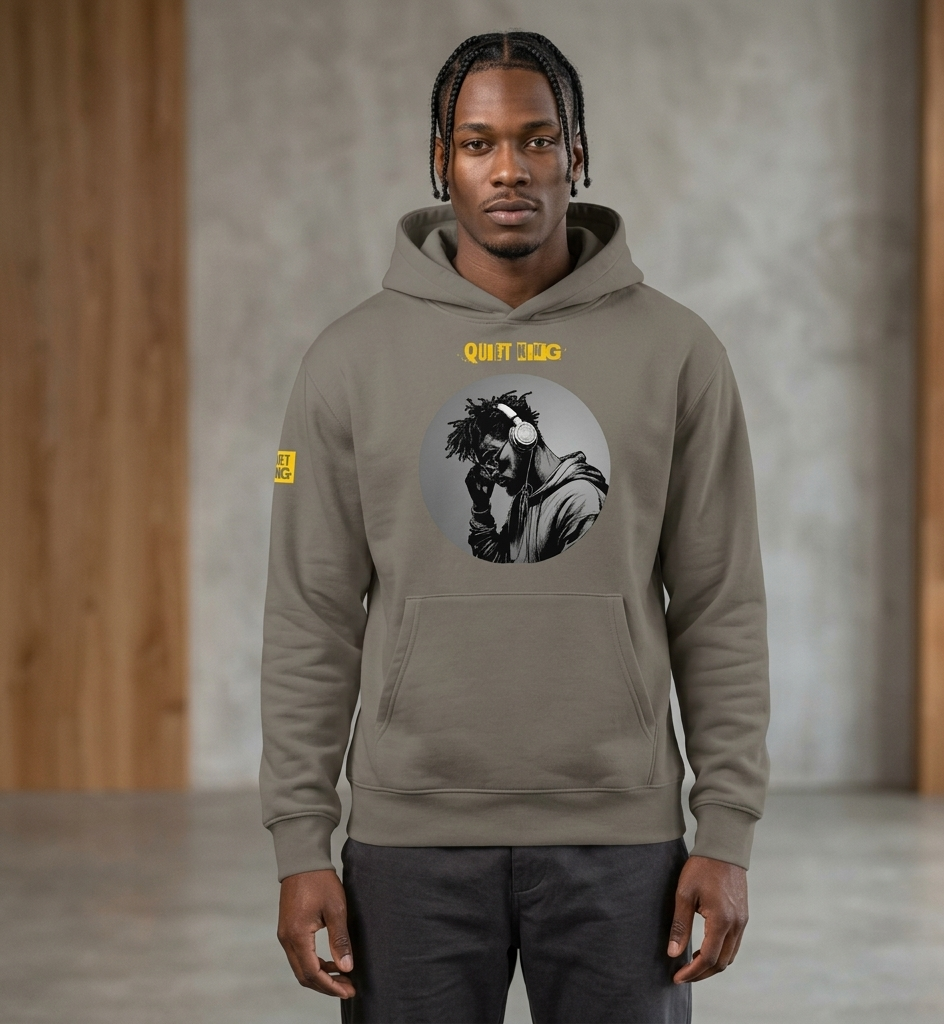 Xantho Philos™ Oversized Hoodie in Asphalt for men, clean minimalist hoodie with premium heavyweight comfort