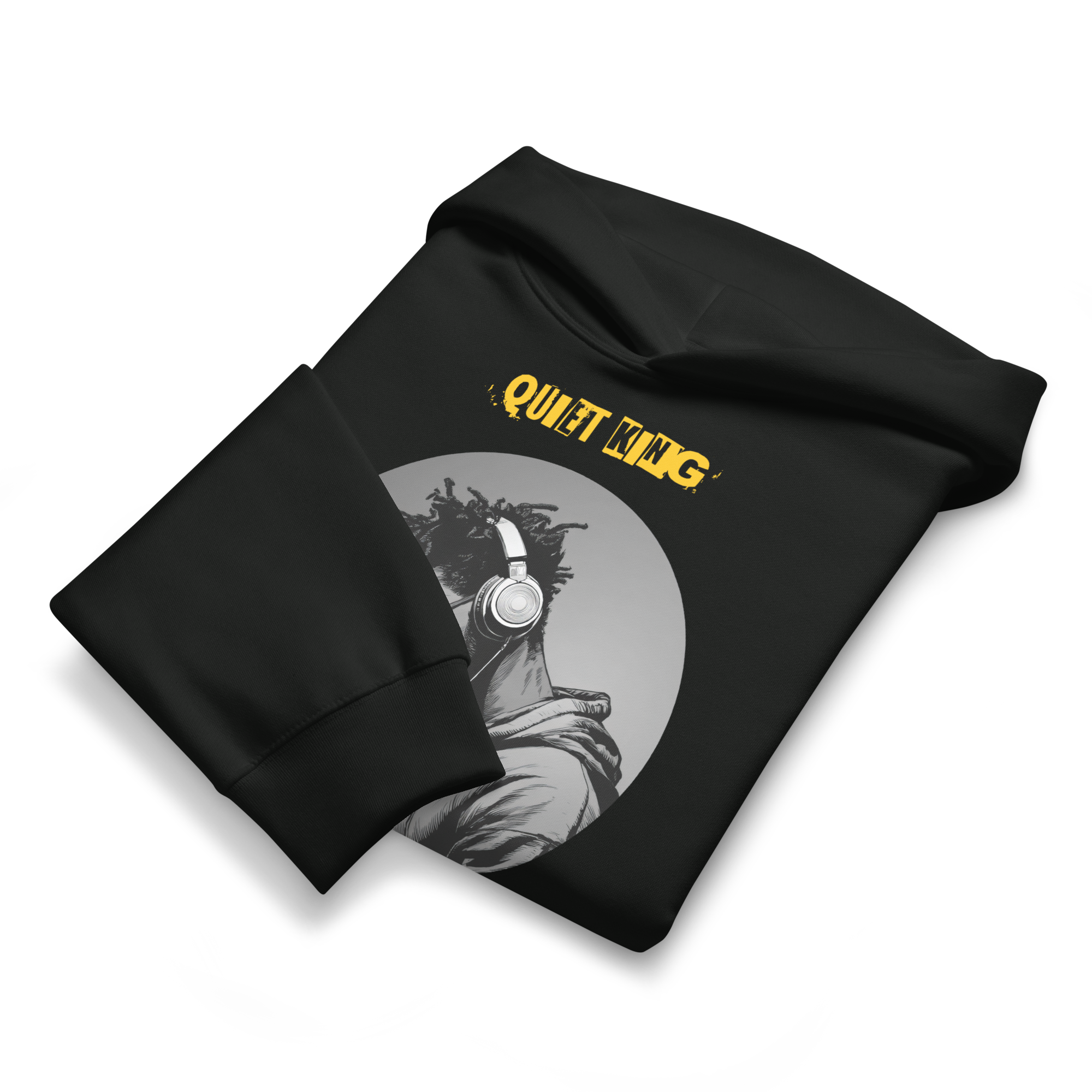 Xantho Philos™ Oversized Hoodie in Vintage Black for men, premium heavyweight streetwear with a relaxed oversized fit