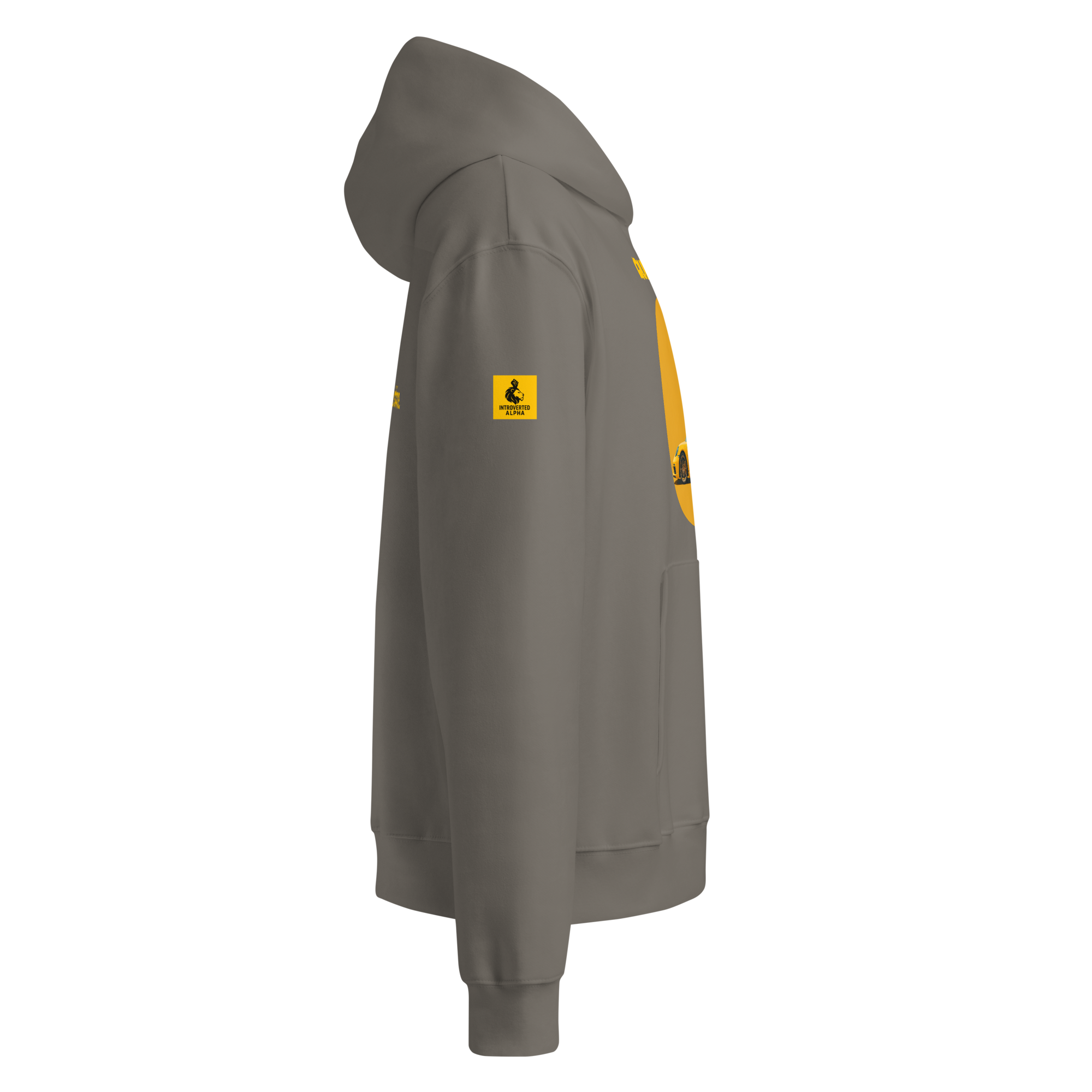 Xantho Philos™ Oversized Hoodie in Asphalt for men, clean minimalist hoodie with premium heavyweight comfort
