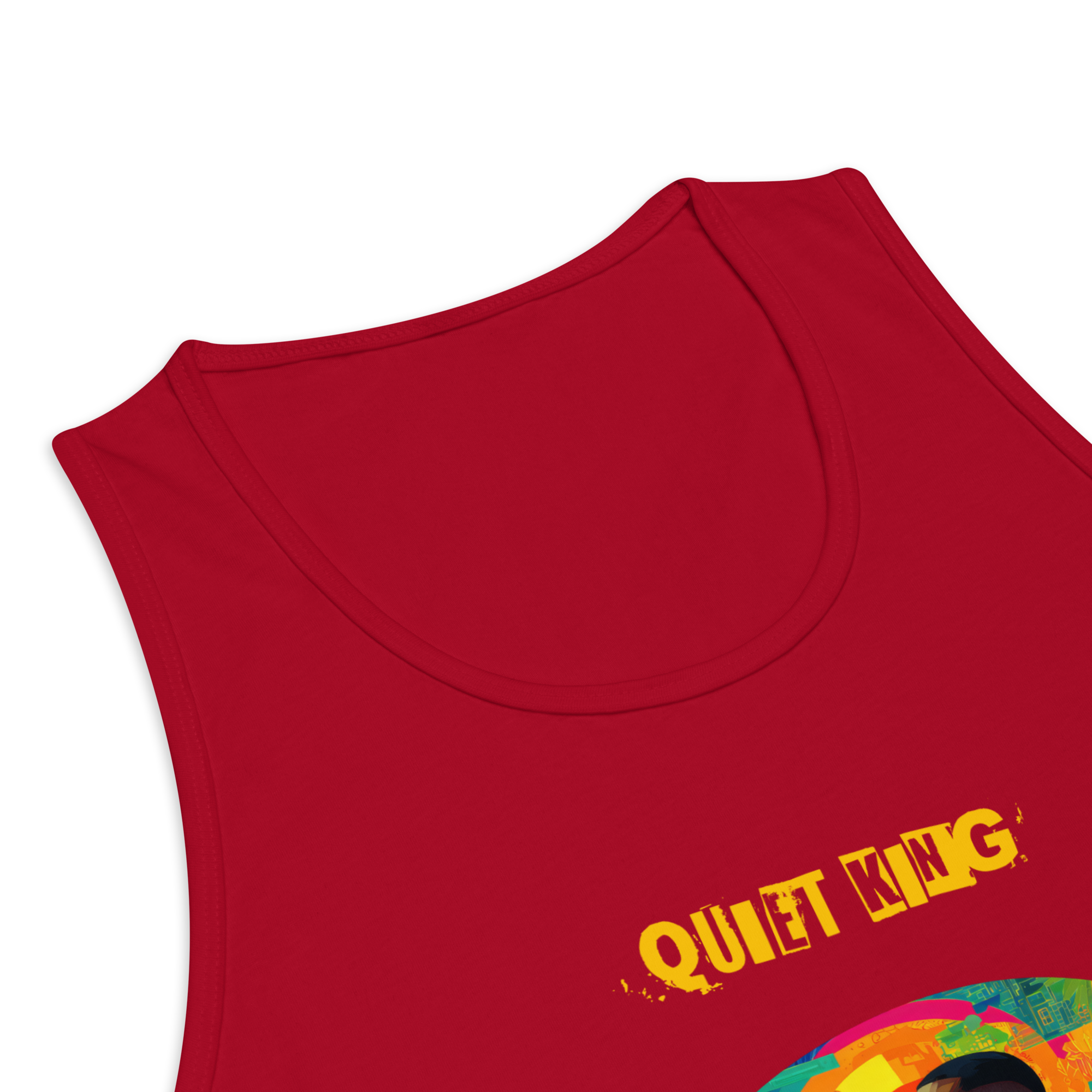 IntrovertedAlpha™ Tank Top in Red for men, bold premium tank top with lightweight streetwear style