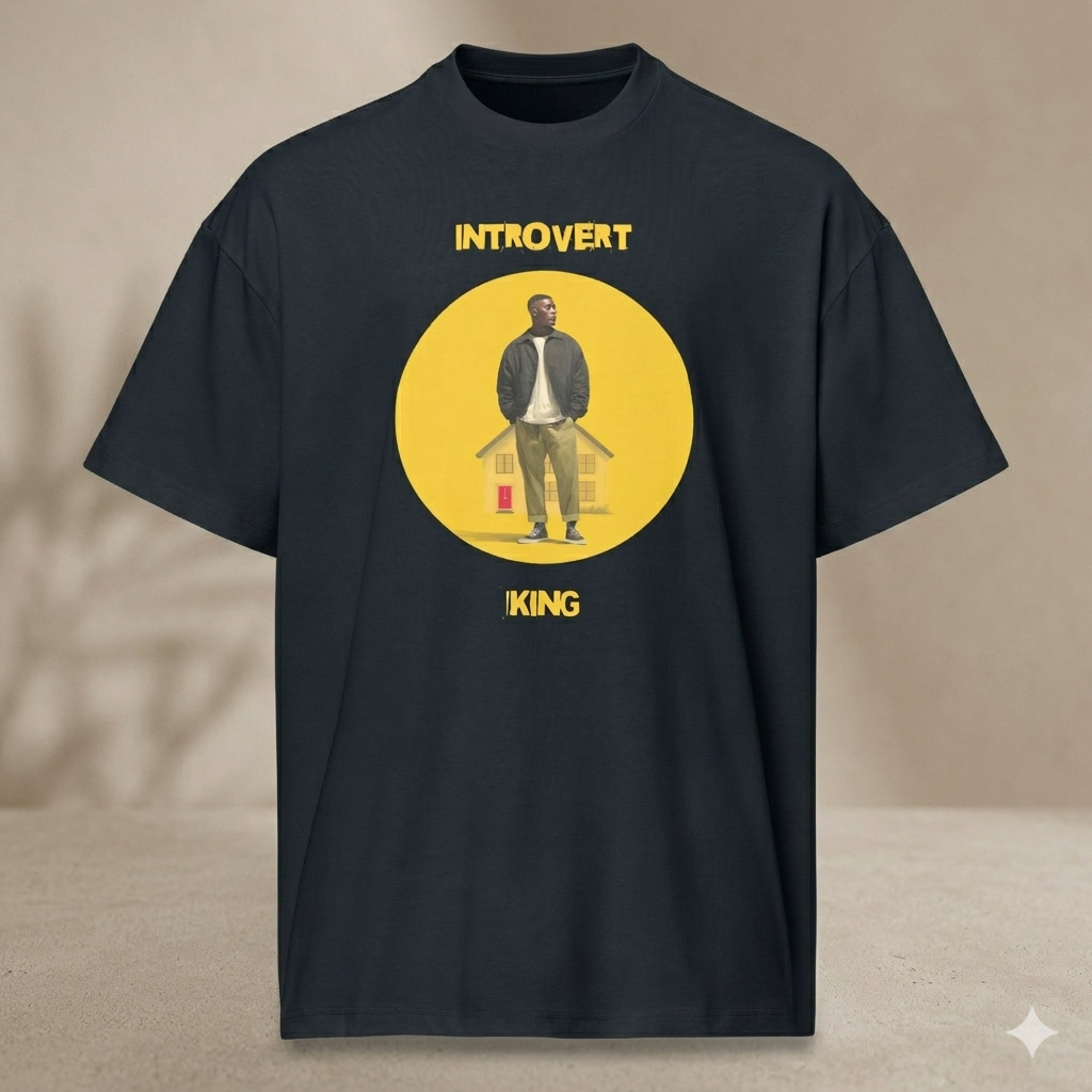 Xantho Philos™ Box Tee in Navy Blazer for men, structured oversized T-shirt with premium streetwear style