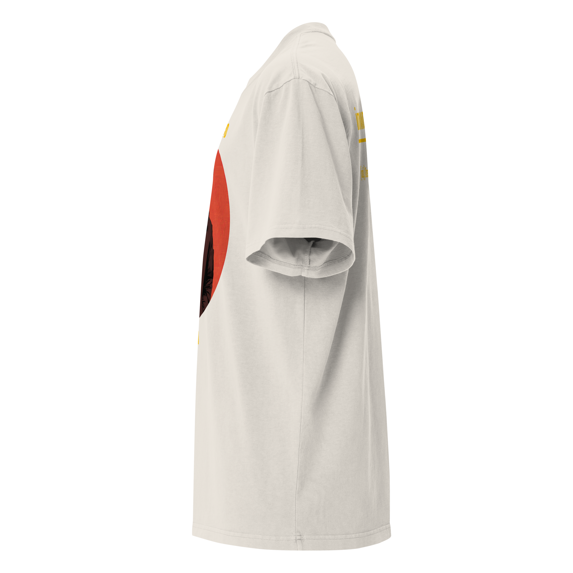 Xantho Philos™ Oversized Faded T-Shirt in Faded Bone for men, soft neutral oversized T-shirt with a minimalist streetwear feel