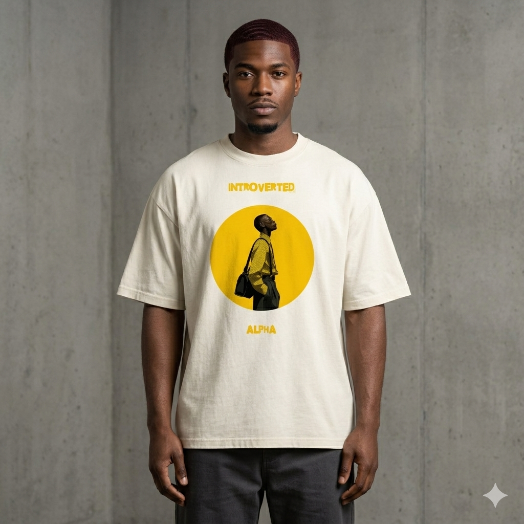 Xantho Philos™ Oversized Faded T-Shirt in Faded Bone for men, soft neutral oversized T-shirt with a minimalist streetwear feel