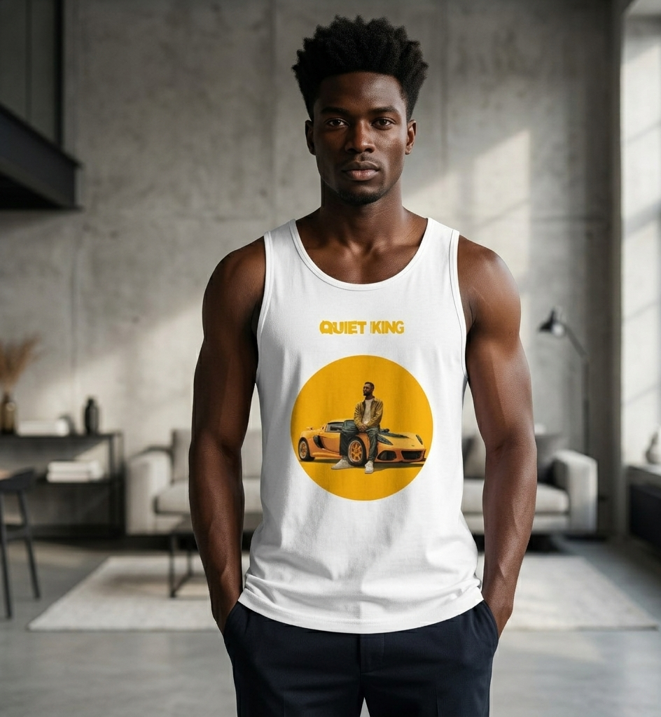 Xantho Philos™ Tank Top in White for men, crisp minimalist tank top with a breathable everyday fit