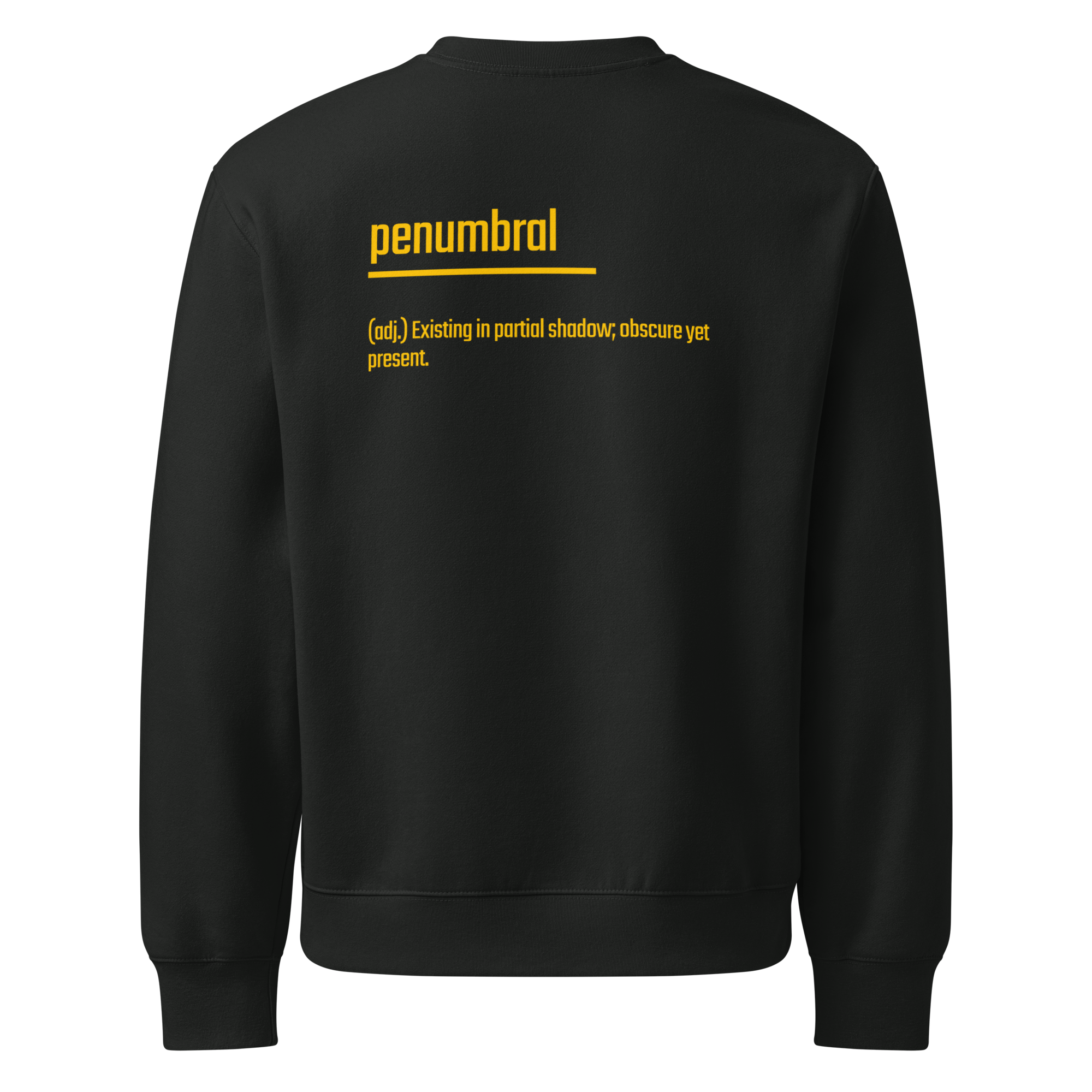 Xantho Philos™ Oversized Sweatshirt in Vintage Black for men, washed heavyweight sweatshirt with a relaxed oversized fit