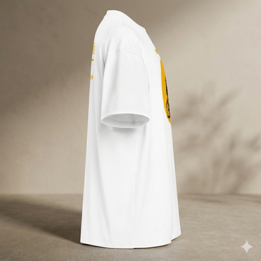 Xantho Philos™ Box Tee in White for men, crisp structured box tee with a clean premium finish