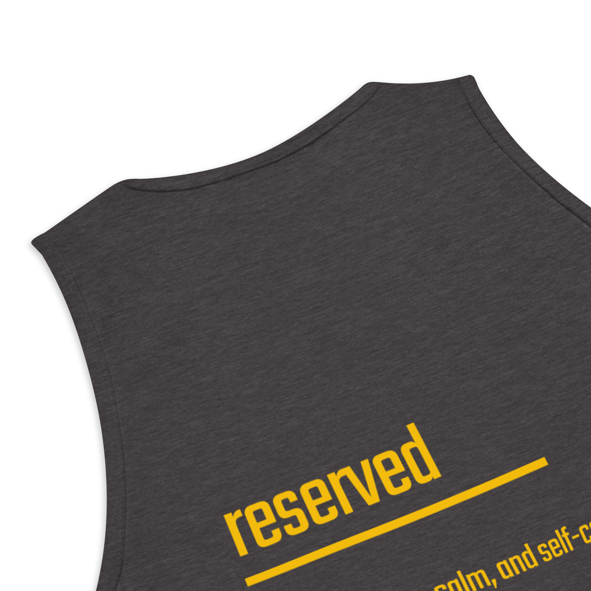 IntrovertedAlpha™ Tank Top in Charcoal Heather for men, soft-blend tank top with a clean everyday fit