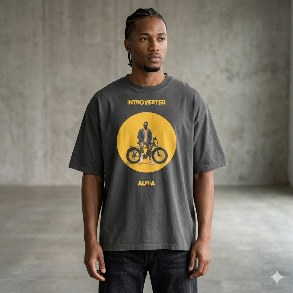 Xantho Philos™ Oversized Faded T-Shirt in Faded Black for men, vintage-wash streetwear with a relaxed oversized fit