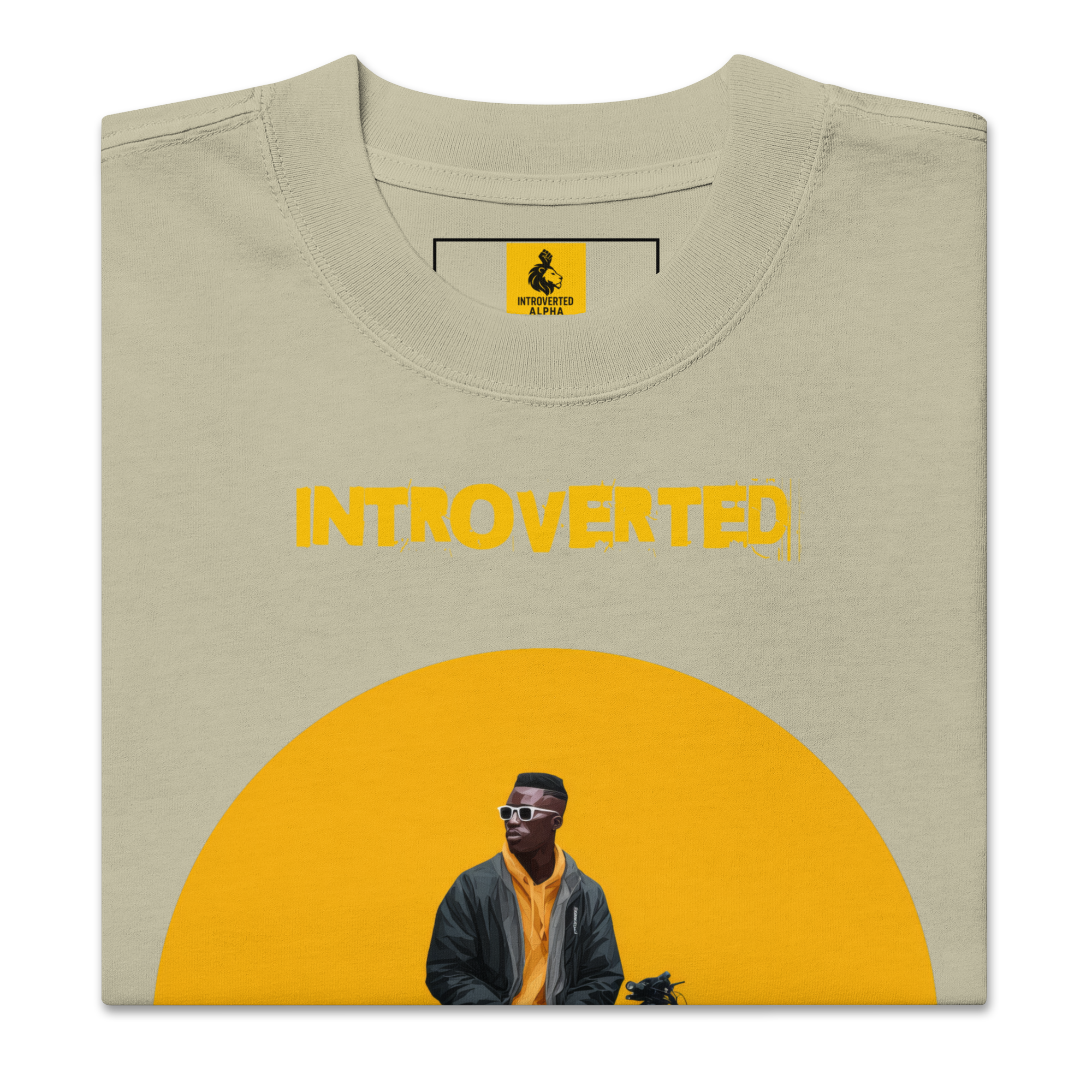 Xantho Philos™ Oversized Faded T-Shirt in Faded Eucalyptus for men, washed green oversized T-shirt with premium casual style
