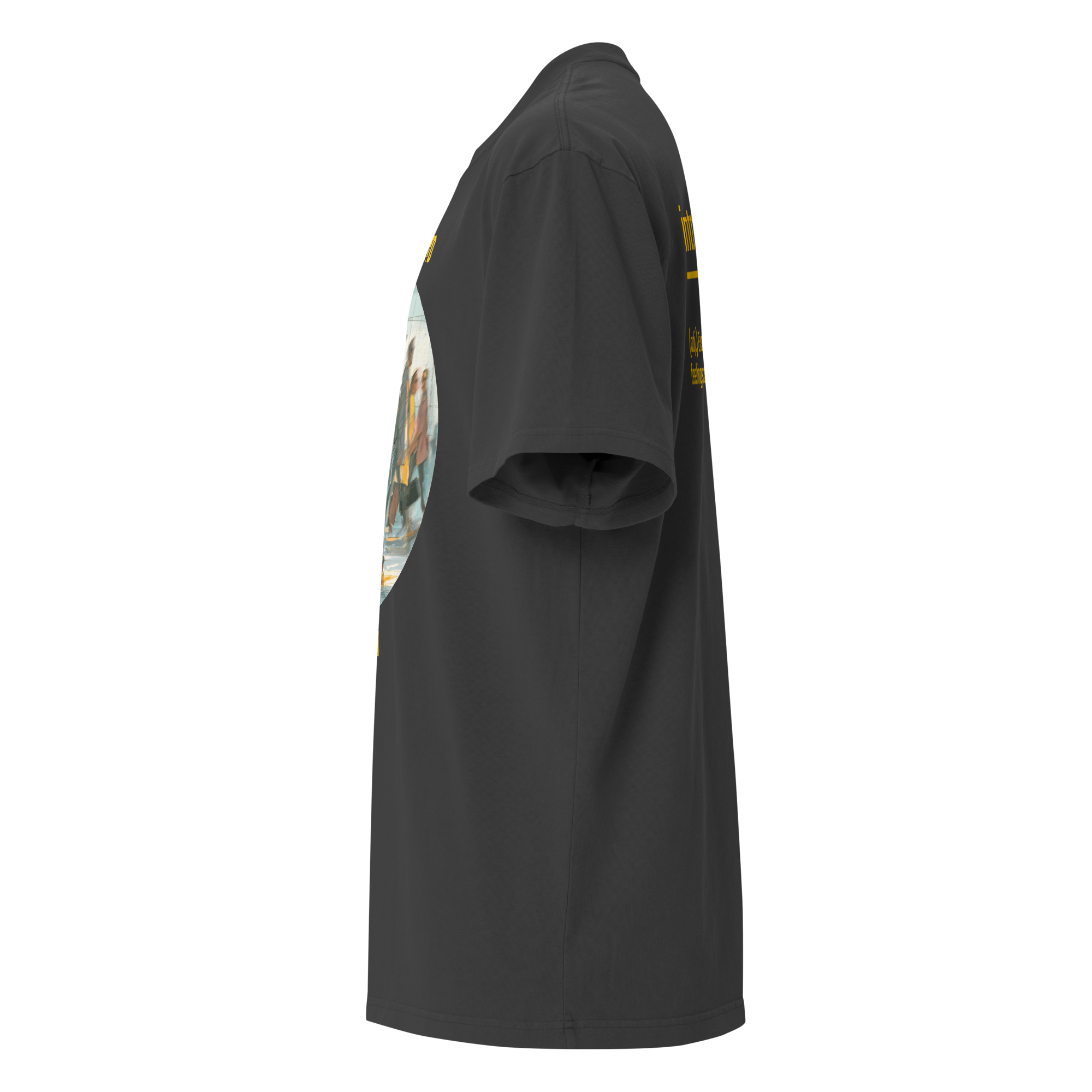 Xantho Philos™ Oversized Faded T-Shirt in Faded Black for men, vintage-wash streetwear with a relaxed oversized fit