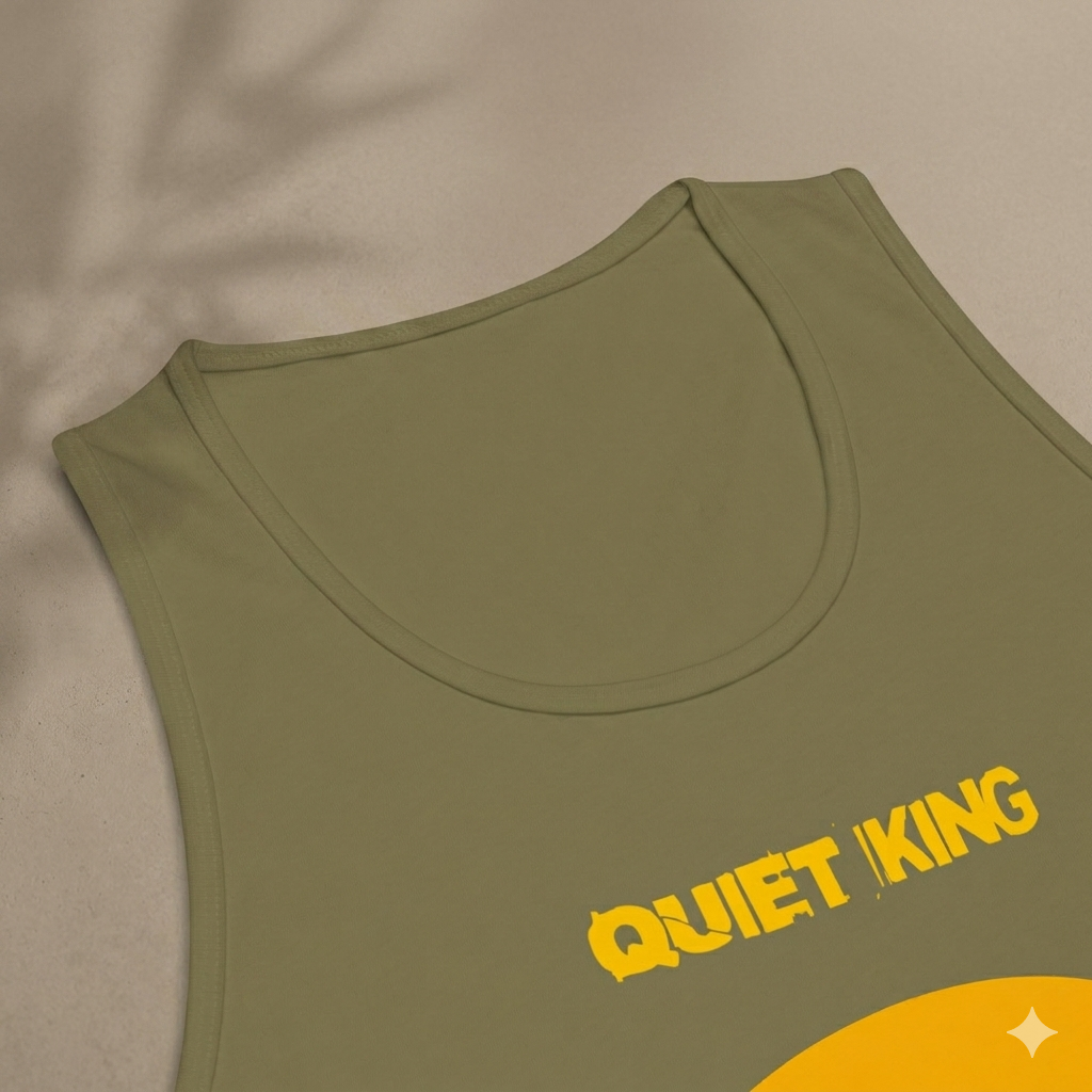 Xantho Philos™ Tank Top in Military Green for men, athletic streetwear tank with a grounded utilitarian tone