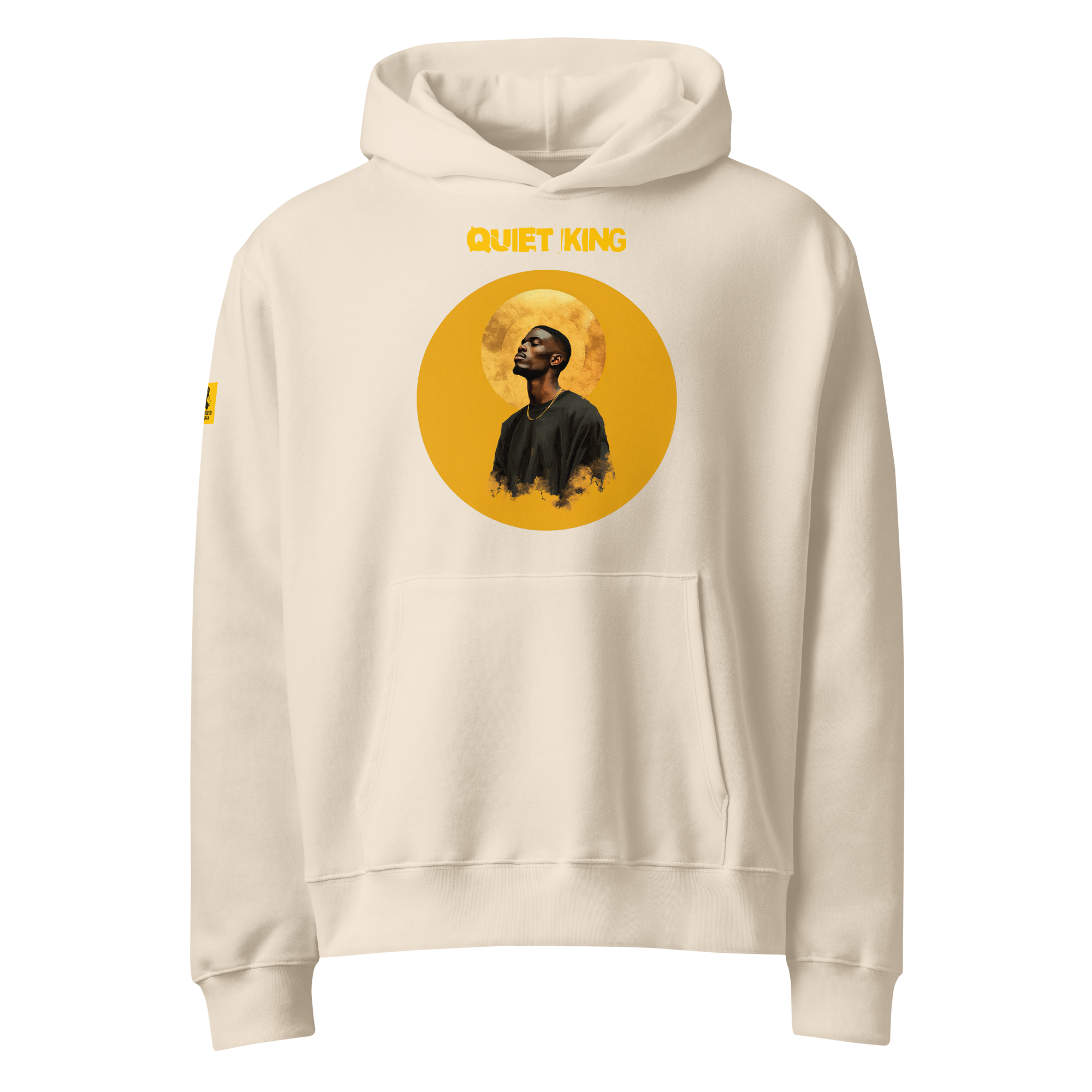 Xantho Philos™ Oversized Hoodie in Dust for men, soft neutral heavyweight hoodie with a relaxed fit