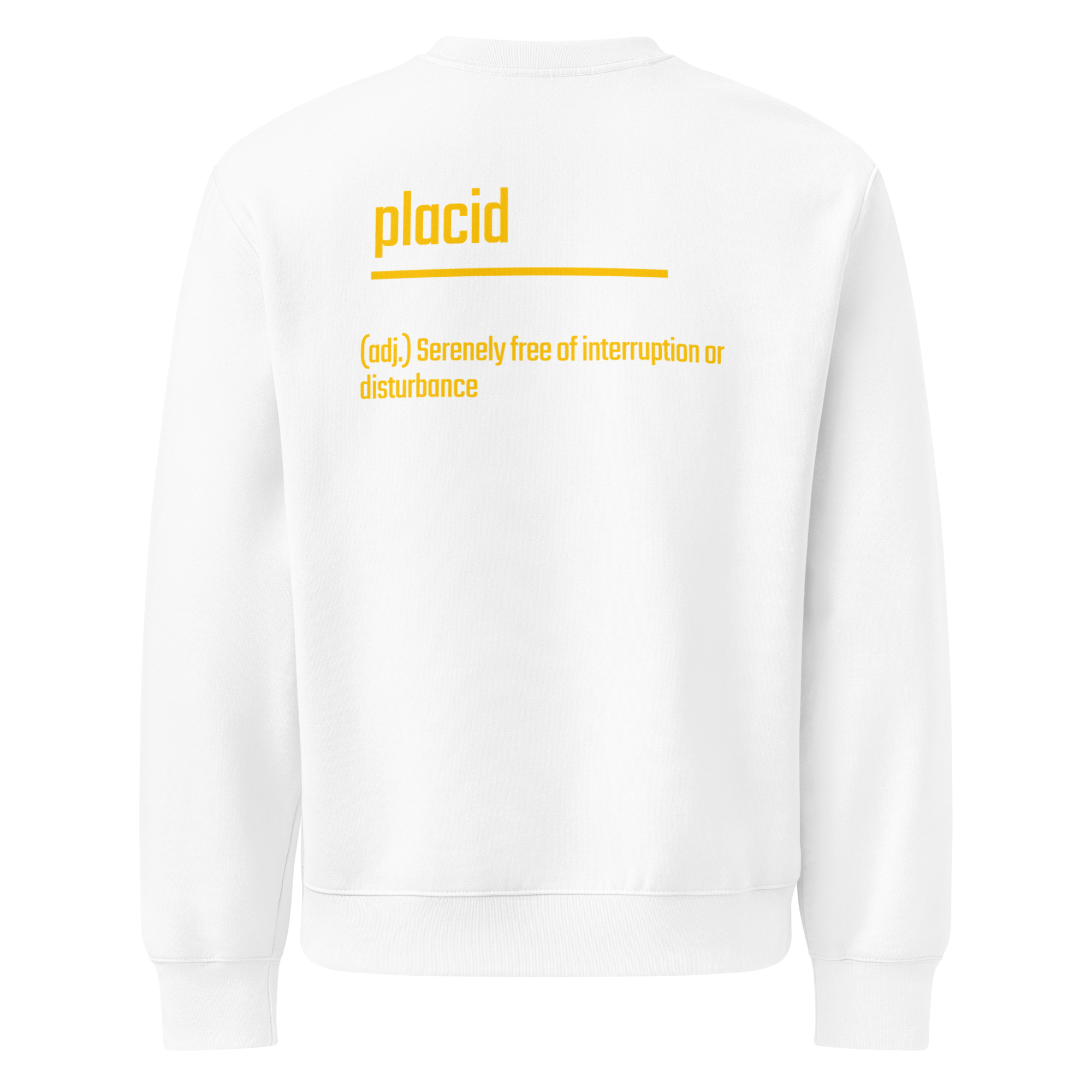 IntrovertedAlpha™ Oversized Sweatshirt in White for men, clean minimalist sweatshirt with a premium heavyweight finish