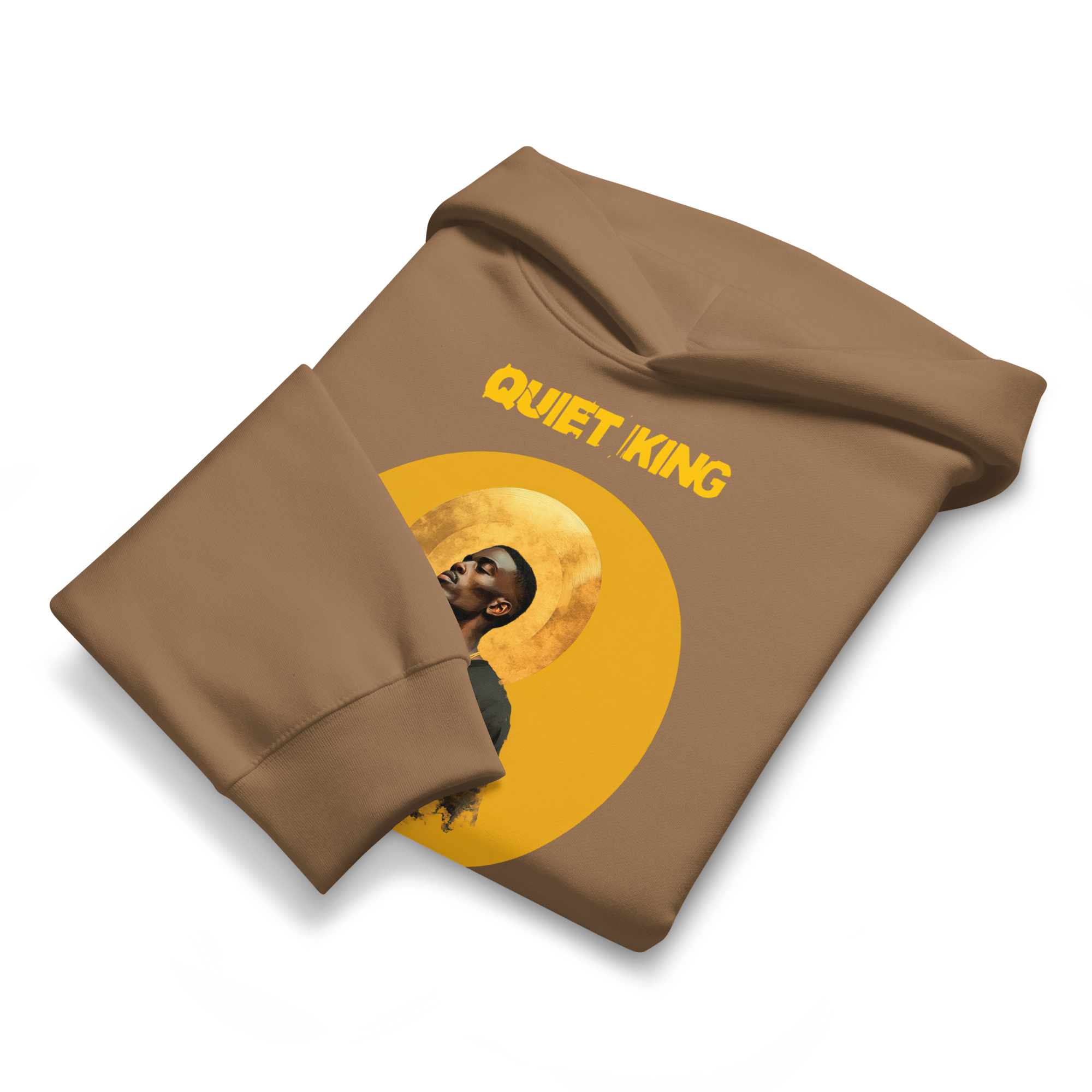 Xantho Philos™ Oversized Hoodie in Vintage Brown for men, premium oversized streetwear with a warm neutral tone