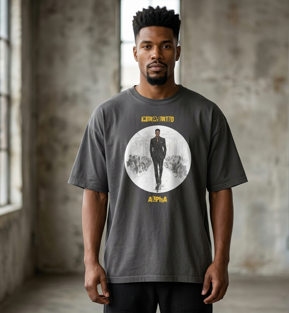 Xantho Philos™ Oversized Faded T-Shirt in Faded Black for men, vintage-wash streetwear with a relaxed oversized fit