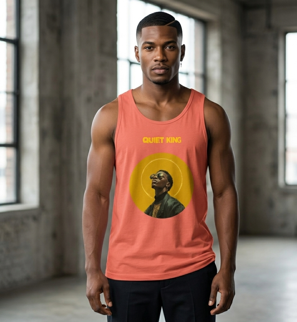Xantho Philos™ Tank Top in Coral for men, lightweight summer tank top with a vibrant casual tone