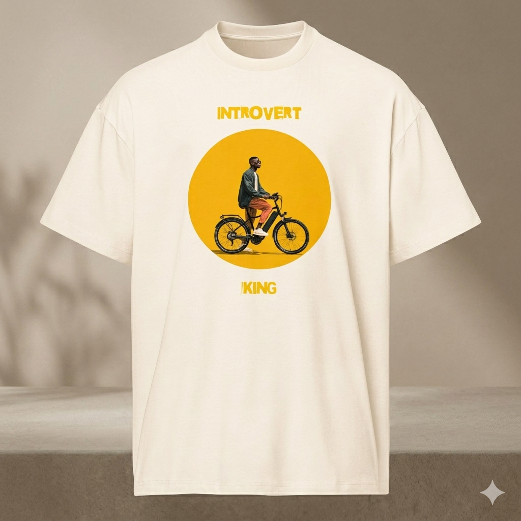 Xantho Philos™ Box Tee in Vintage White for men, soft-toned box tee with a minimalist oversized fit