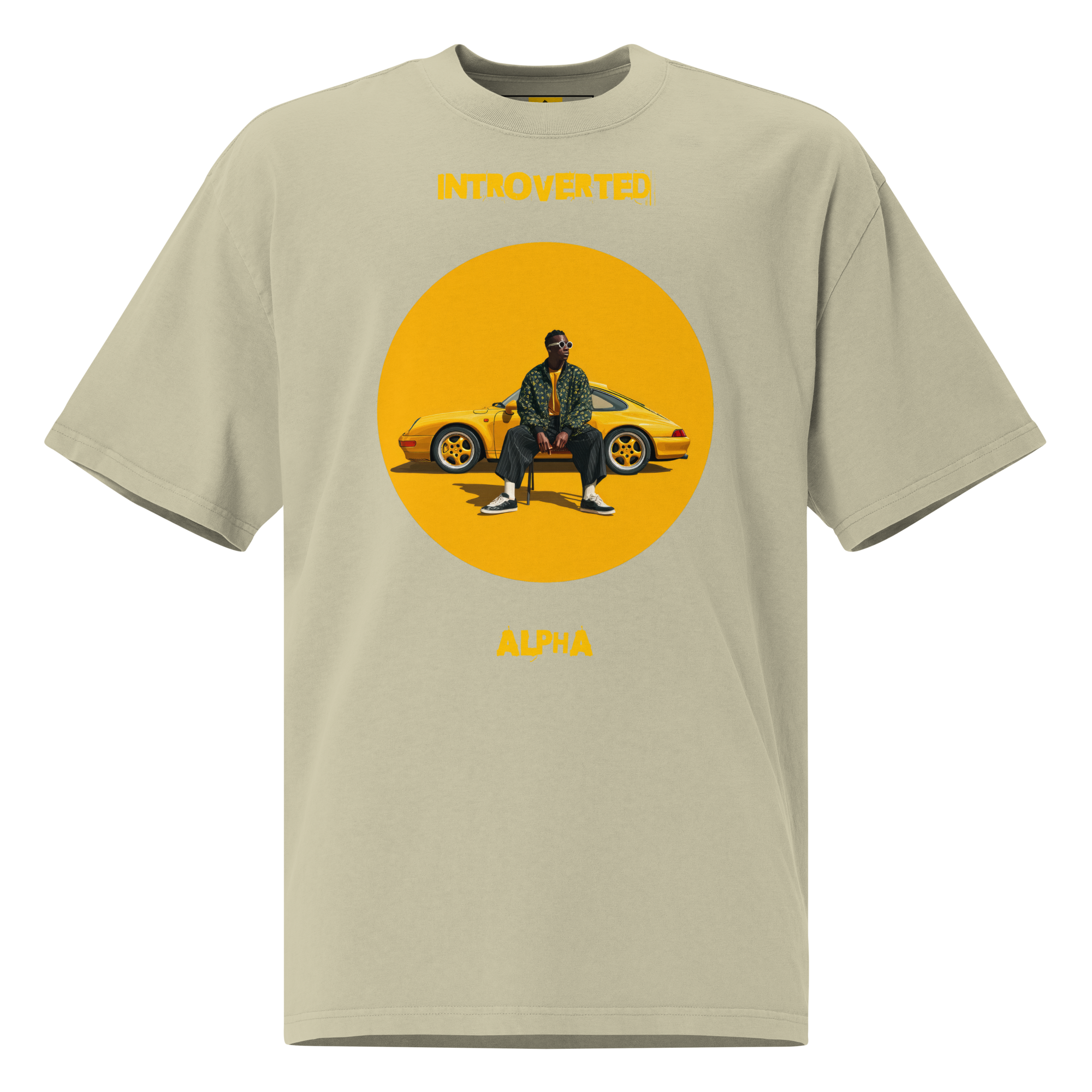 Xantho Philos™ Oversized Faded T-Shirt in Faded Eucalyptus for men, washed green oversized T-shirt with premium casual style