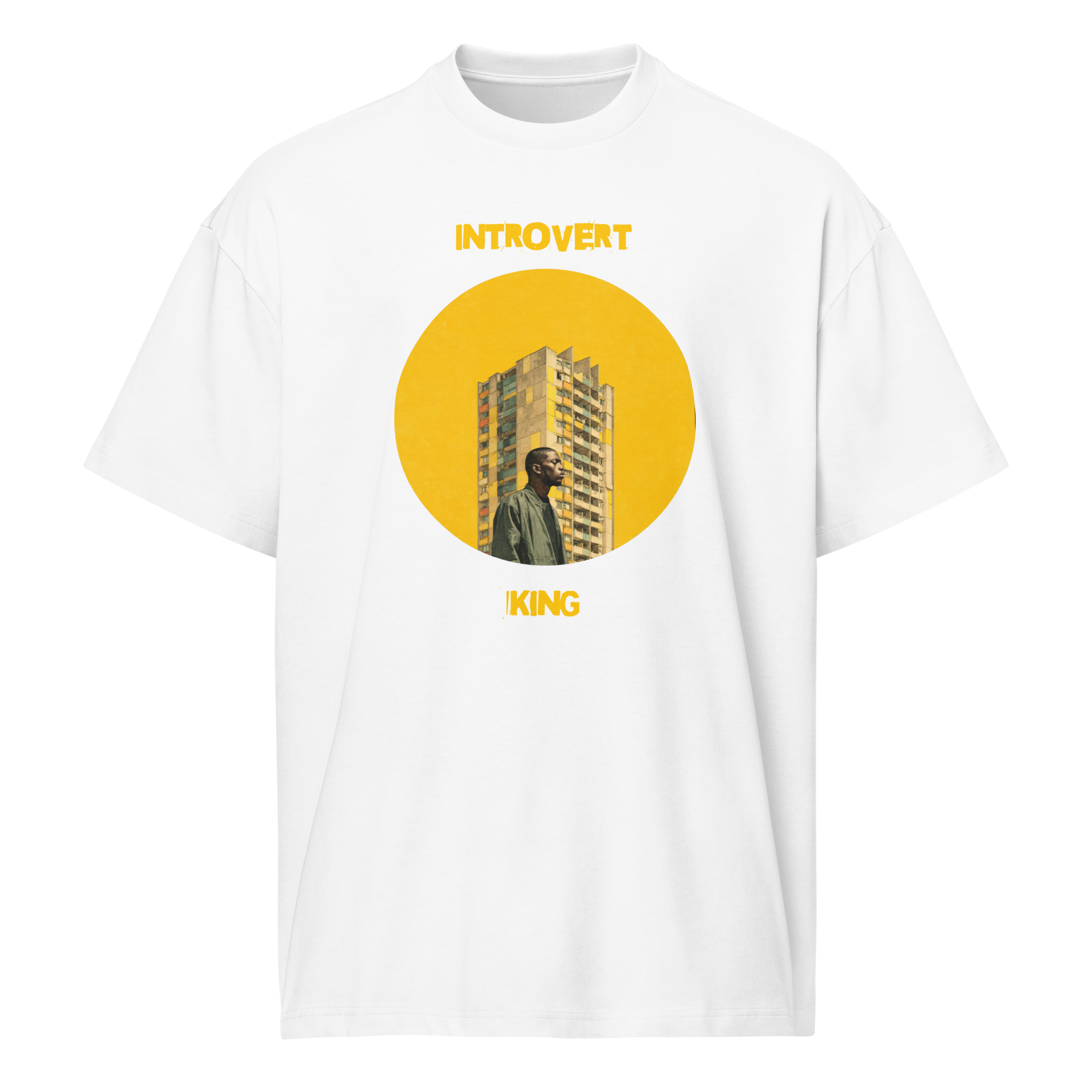 Xantho Philos™ Box Tee in White for men, crisp structured box tee with a clean premium finish