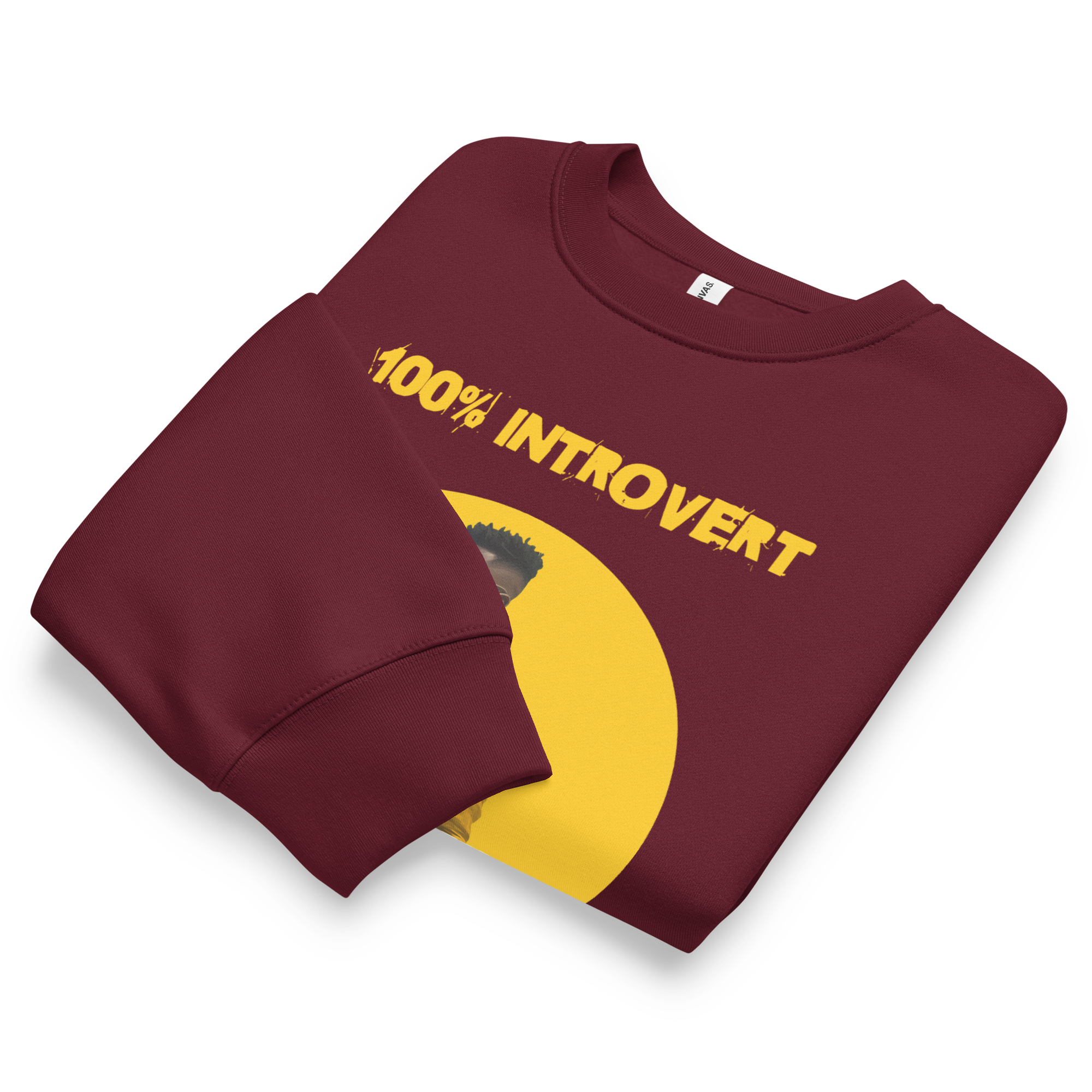 Xantho Philos™ Oversized Sweatshirt in Maroon for men, rich-toned oversized sweatshirt with heavyweight comfort