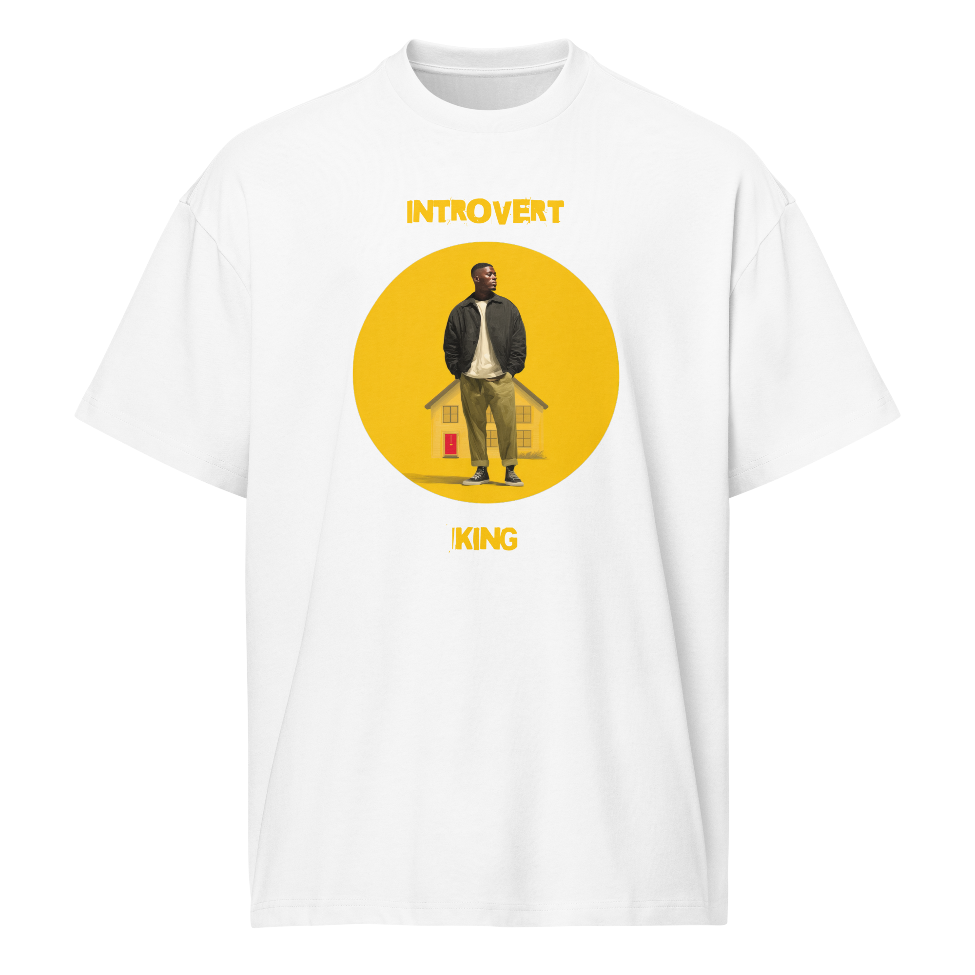 Xantho Philos™ Box Tee in White for men, crisp structured box tee with a clean premium finish