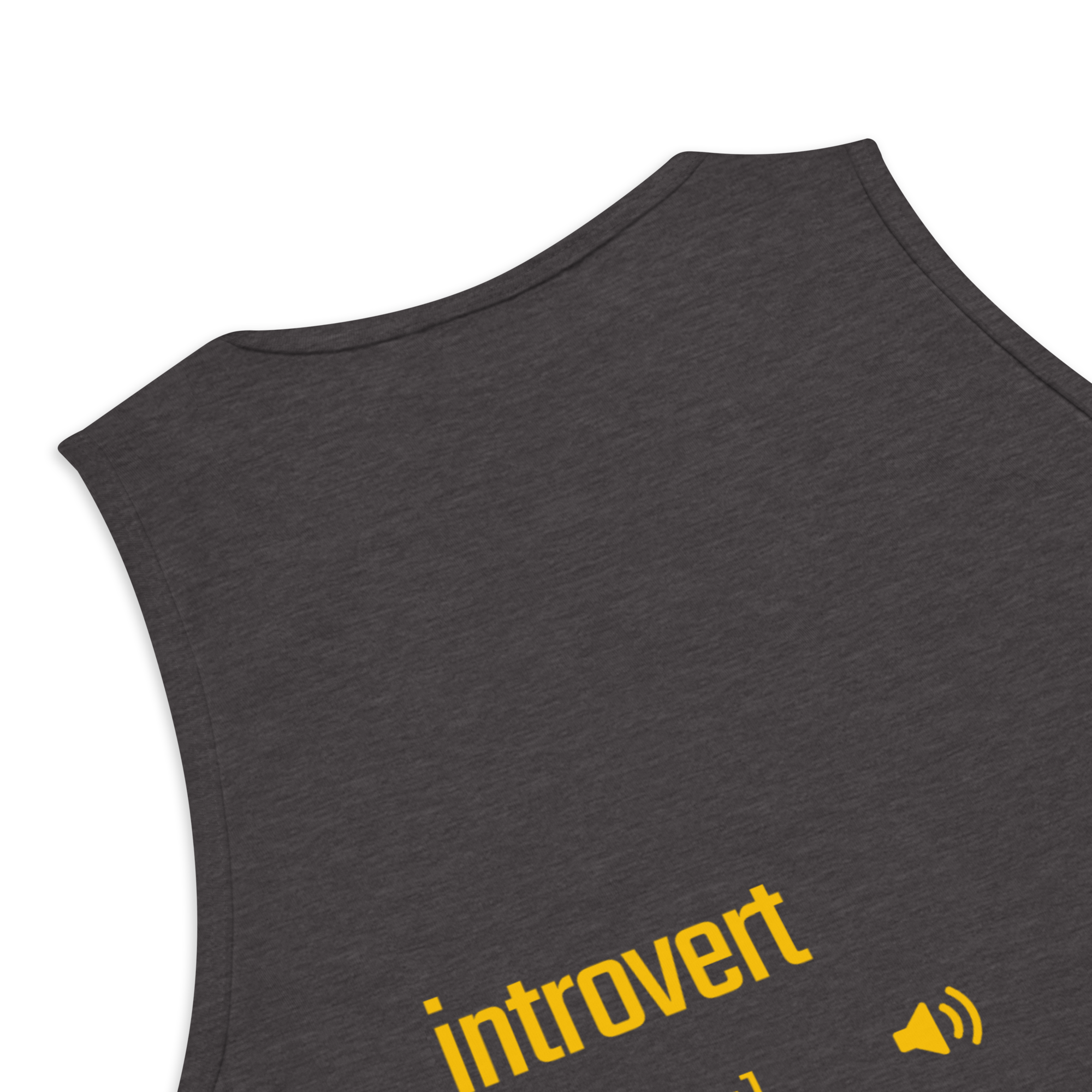 IntrovertedAlpha™ Tank Top in Charcoal Heather for men, soft-blend tank top with a clean everyday fit