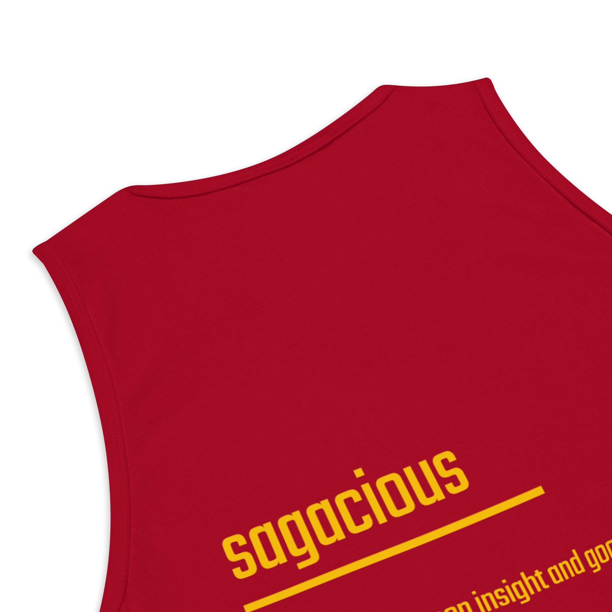 IntrovertedAlpha™ Tank Top in Red for men, bold premium tank top with lightweight streetwear style