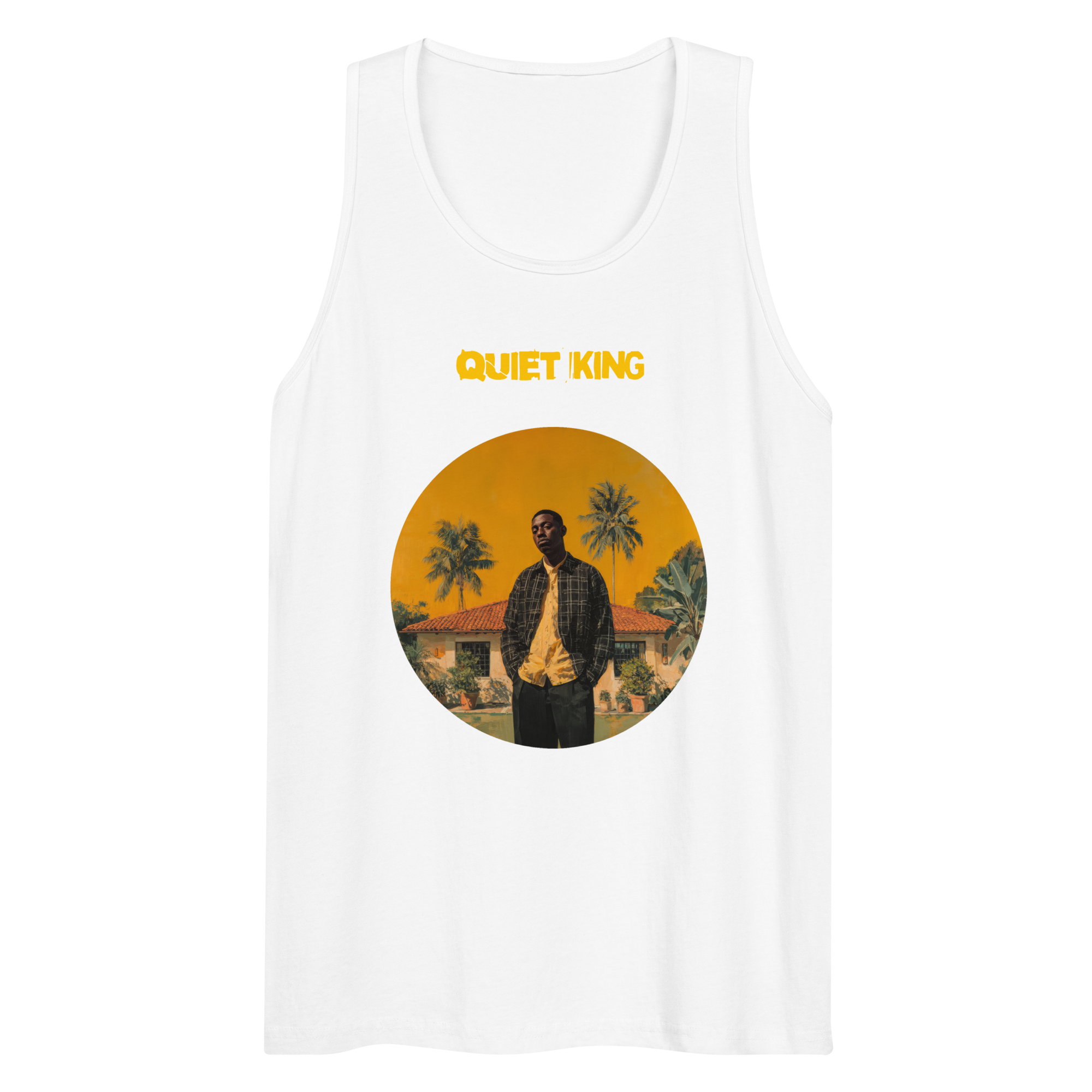Xantho Philos™ Tank Top in White for men, crisp minimalist tank top with a breathable everyday fit