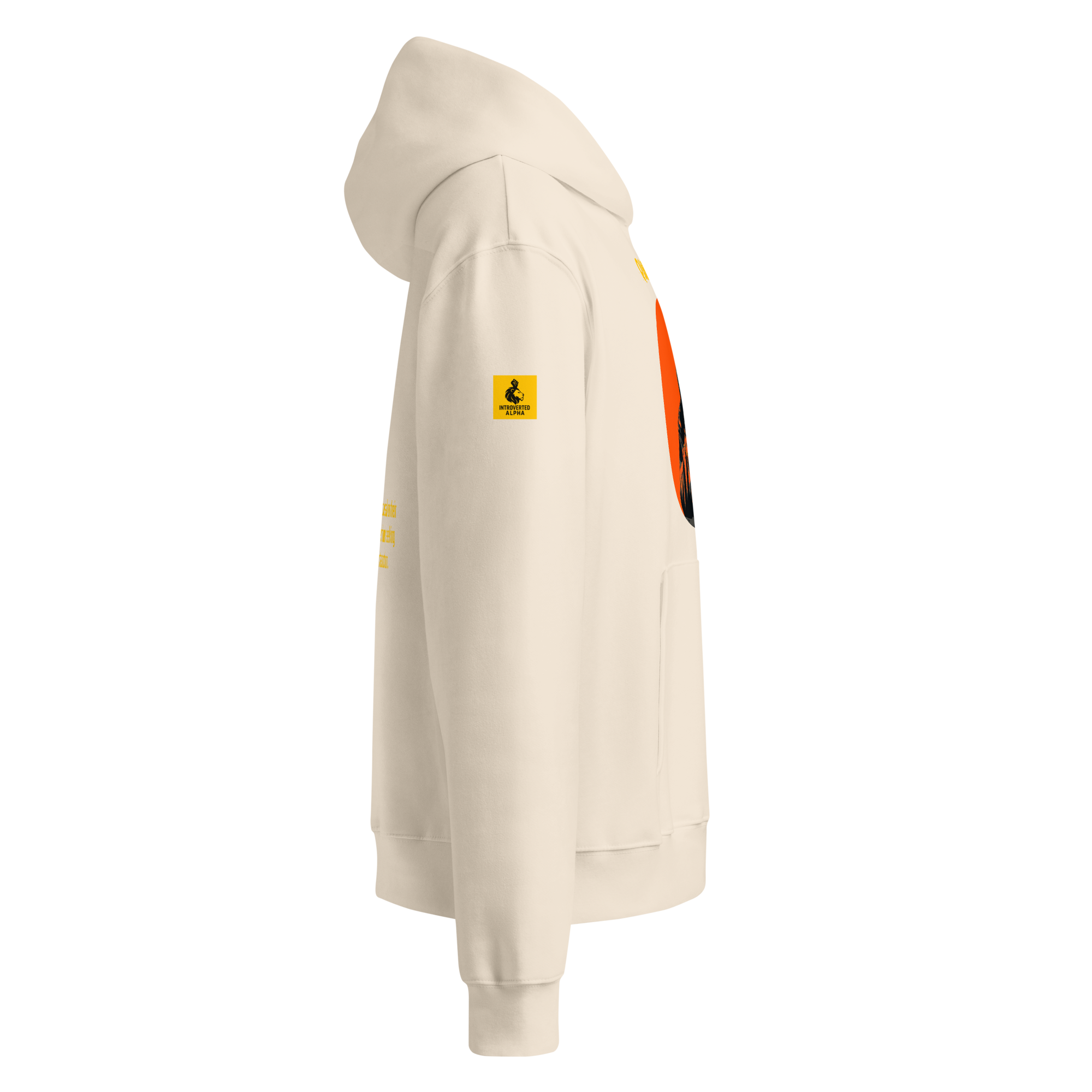 Xantho Philos™ Oversized Hoodie in Dust for men, soft neutral heavyweight hoodie with a relaxed fit