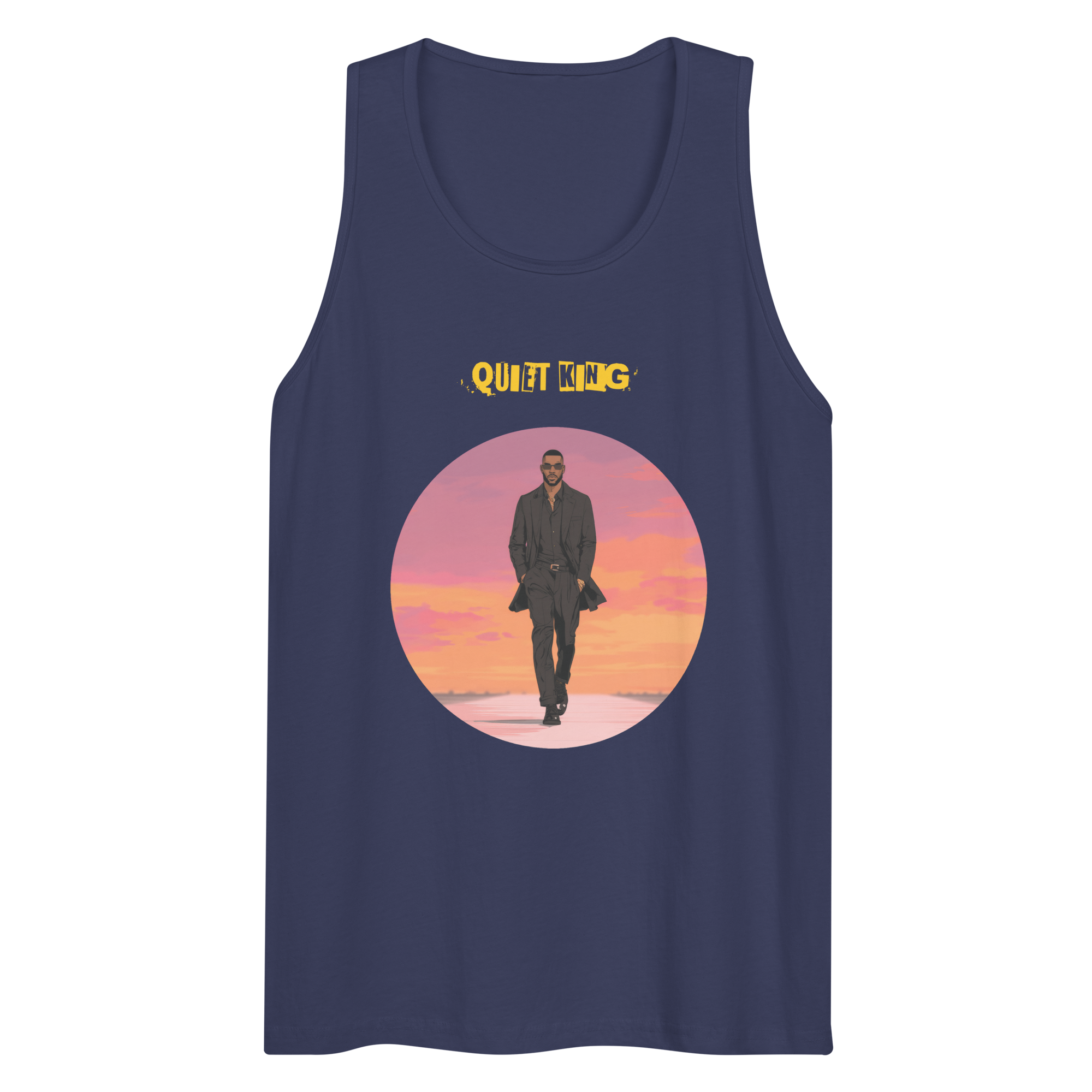 Xantho Philos™ Tank Top in Harbor Blue for men, lightweight premium tank top with a clean casual tone