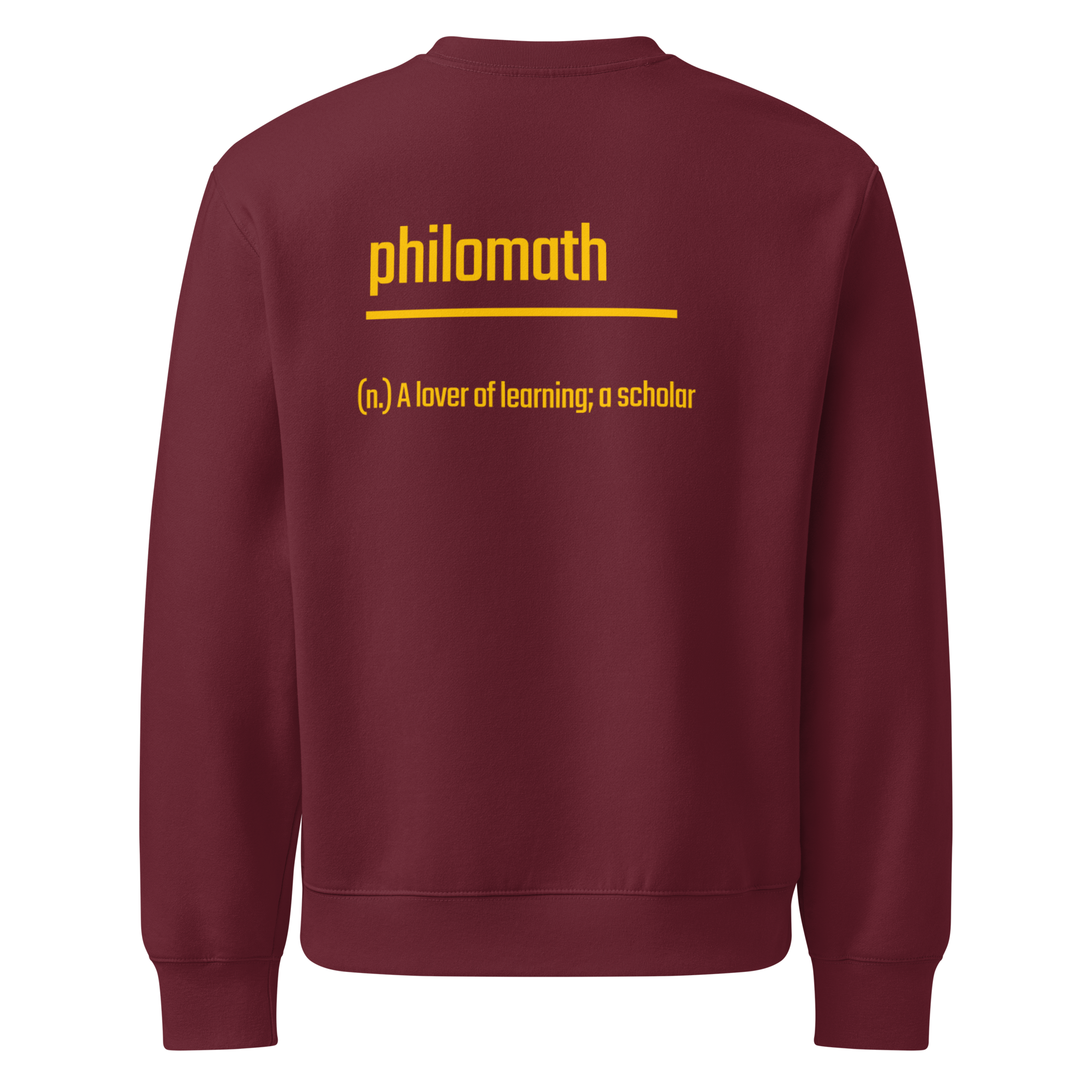 Xantho Philos™ Oversized Sweatshirt in Maroon for men, rich-toned oversized sweatshirt with heavyweight comfort