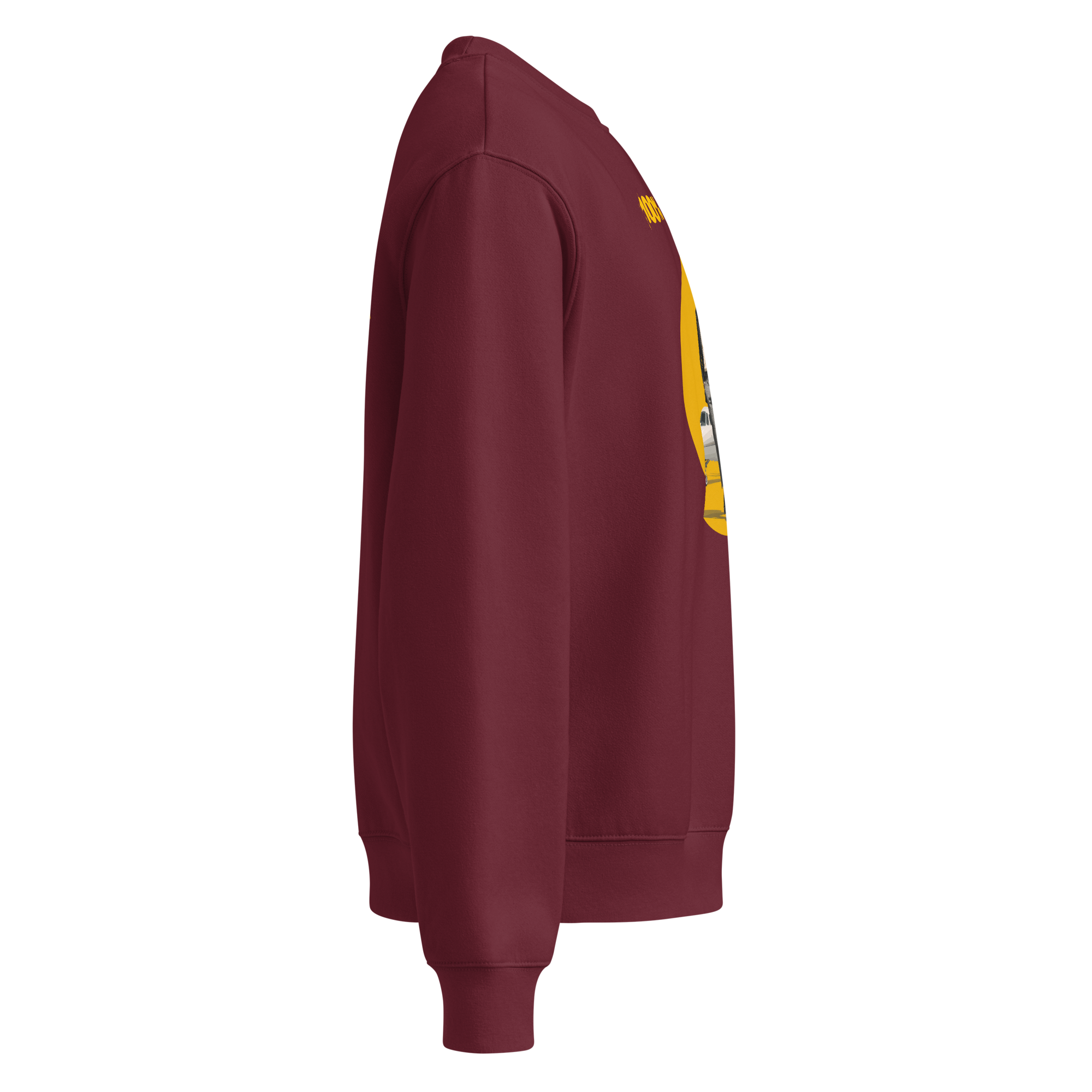 Xantho Philos™ Oversized Sweatshirt in Maroon for men, rich-toned oversized sweatshirt with heavyweight comfort