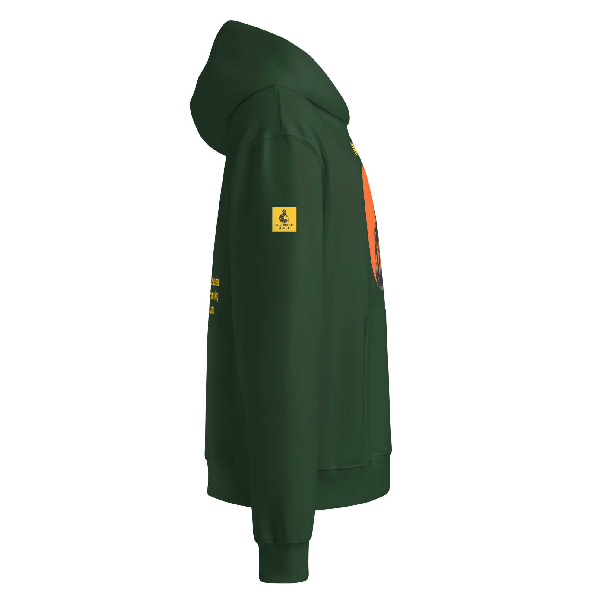 Xantho Philos™ Oversized Hoodie in Forest for men, elevated everyday streetwear with a relaxed oversized fit