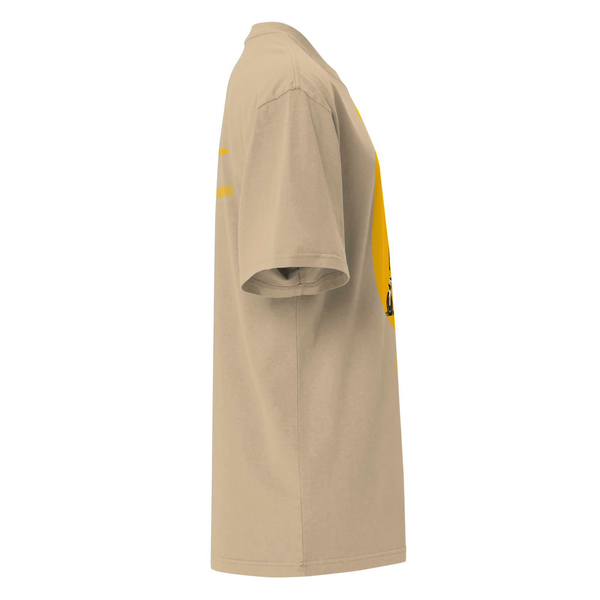 Xantho Philos™ Oversized Faded T-Shirt in Faded Khaki for men, neutral oversized T-shirt with casual streetwear style