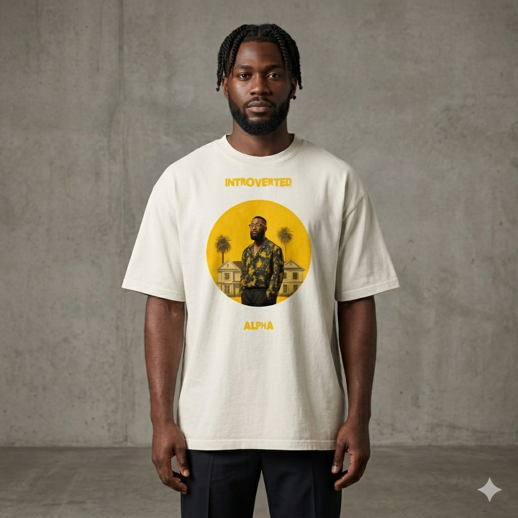 Xantho Philos™ Oversized Faded T-Shirt in Faded Bone for men, soft neutral oversized T-shirt with a minimalist streetwear feel
