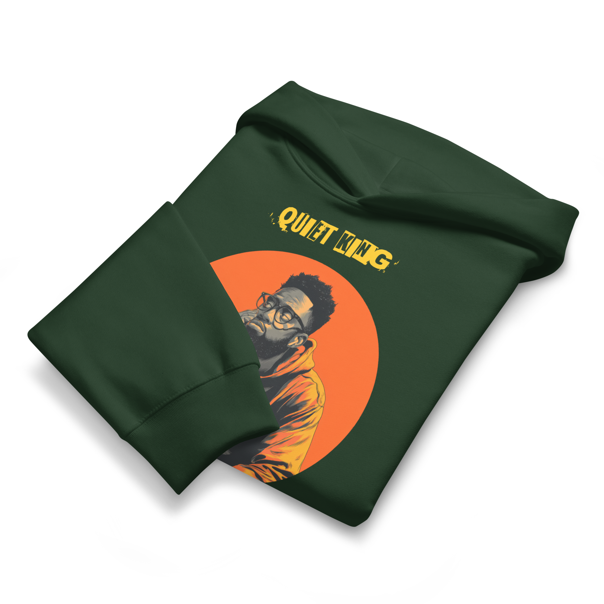Xantho Philos™ Oversized Hoodie in Forest for men, elevated everyday streetwear with a relaxed oversized fit