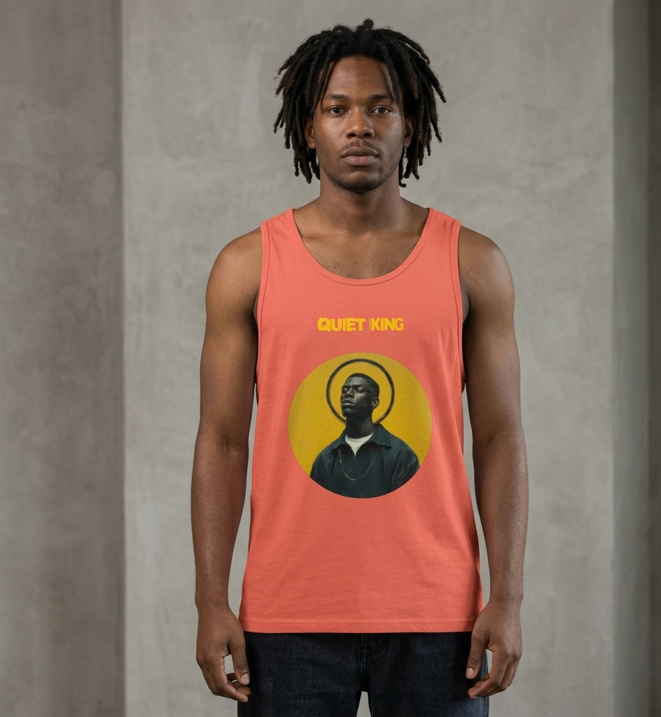 Xantho Philos™ Tank Top in Coral for men, lightweight summer tank top with a vibrant casual tone