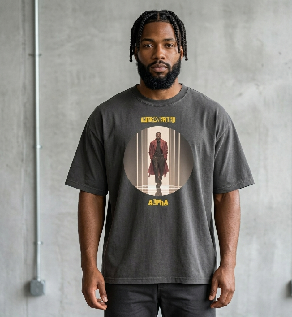 IntrovertedAlpha™ Oversized Faded T-Shirt — ISTJ Edition 025
