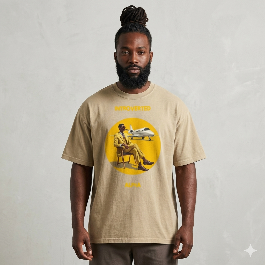 Xantho Philos™ Oversized Faded T-Shirt in Faded Khaki for men, neutral oversized T-shirt with casual streetwear style