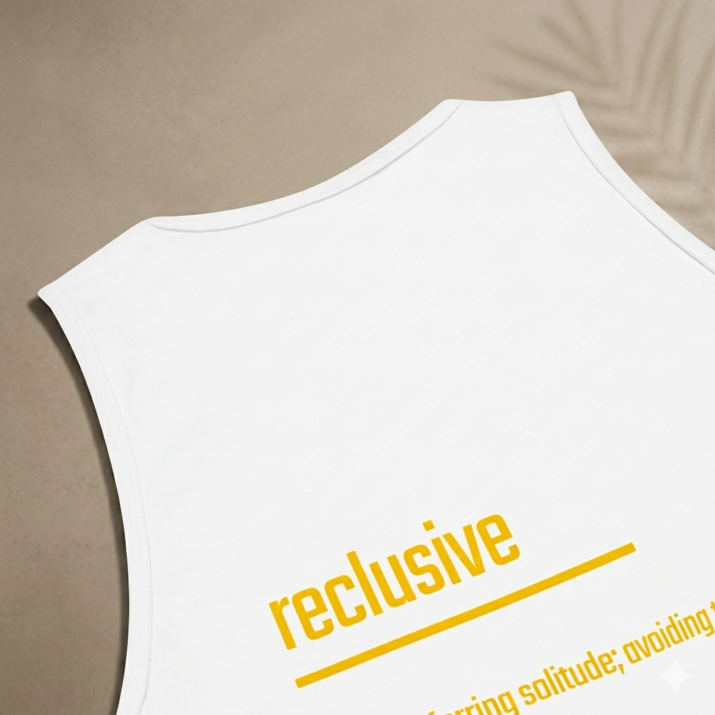 Xantho Philos™ Tank Top in White for men, crisp minimalist tank top with a breathable everyday fit