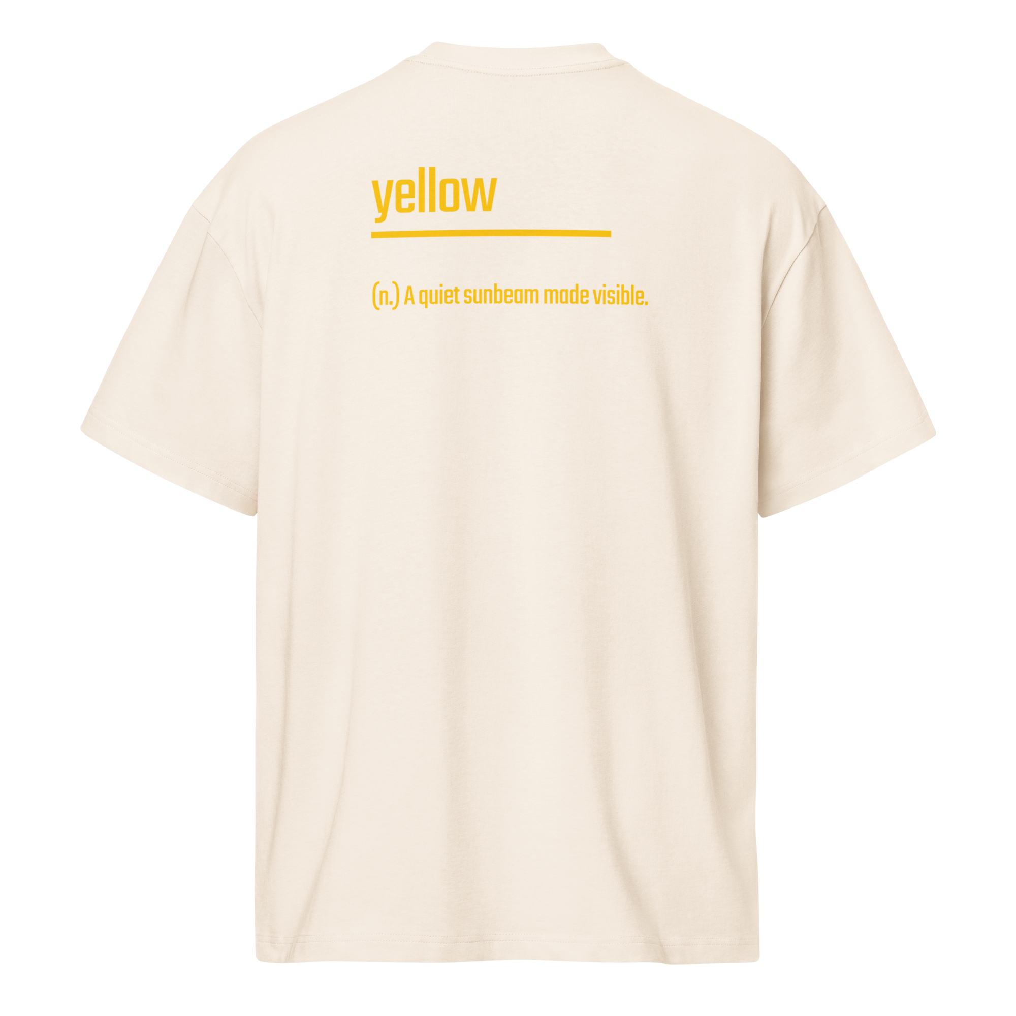 Xantho Philos™ Box Tee in Vintage White for men, soft-toned box tee with a minimalist oversized fit