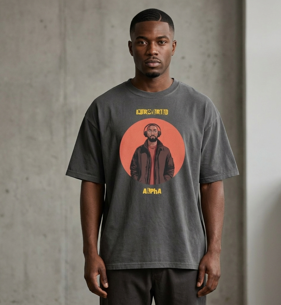Xantho Philos™ Oversized Faded T-Shirt in Faded Black for men, vintage-wash streetwear with a relaxed oversized fit