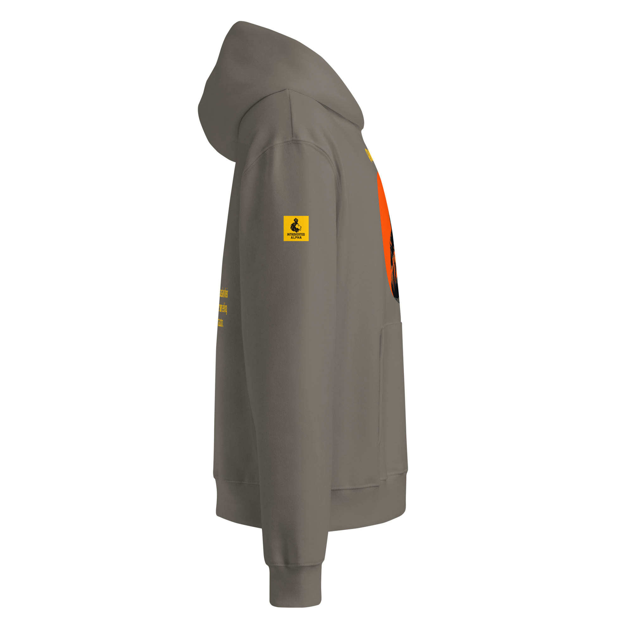 Xantho Philos™ Oversized Hoodie in Asphalt for men, clean minimalist hoodie with premium heavyweight comfort