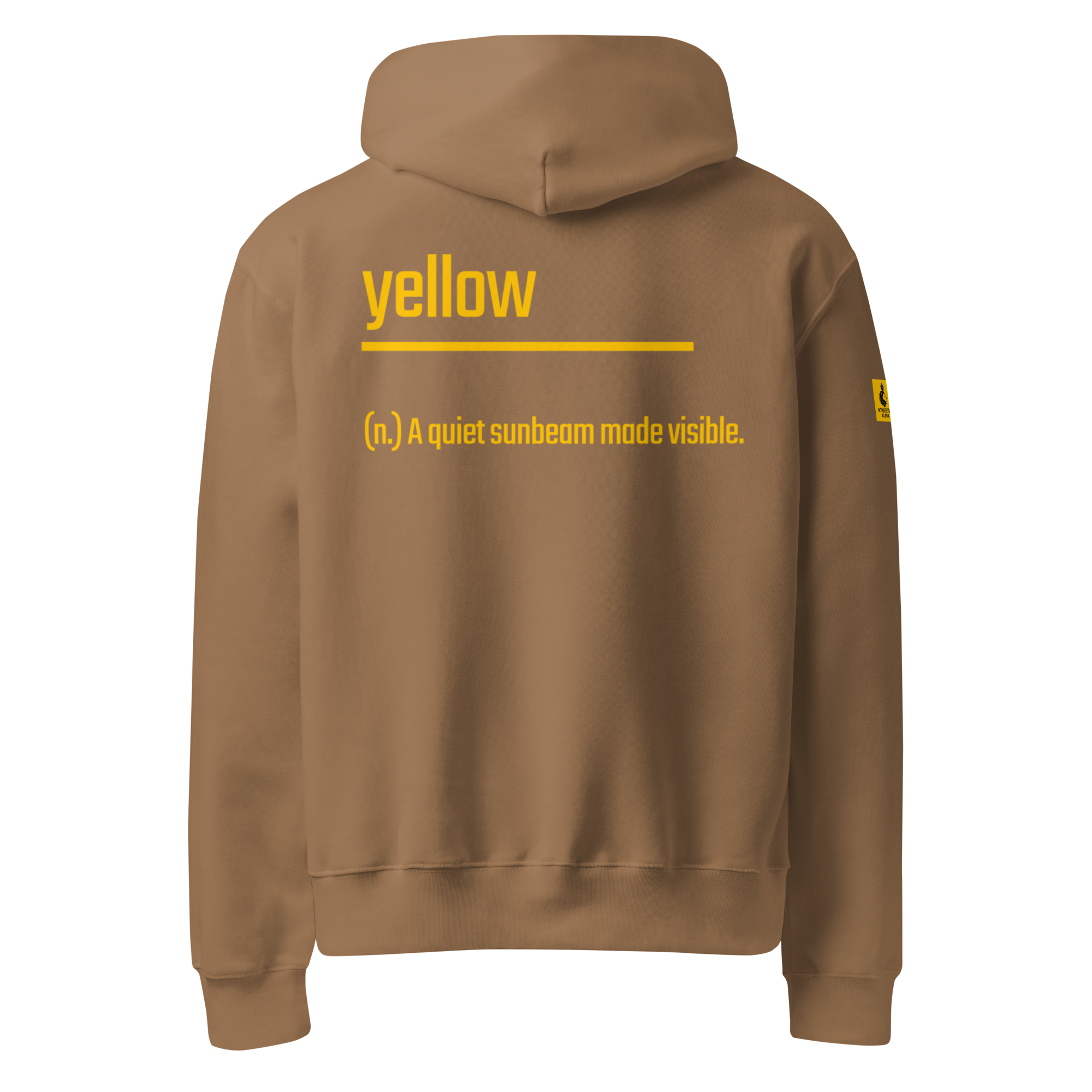 Xantho Philos™ Oversized Hoodie in Vintage Brown for men, premium oversized streetwear with a warm neutral tone