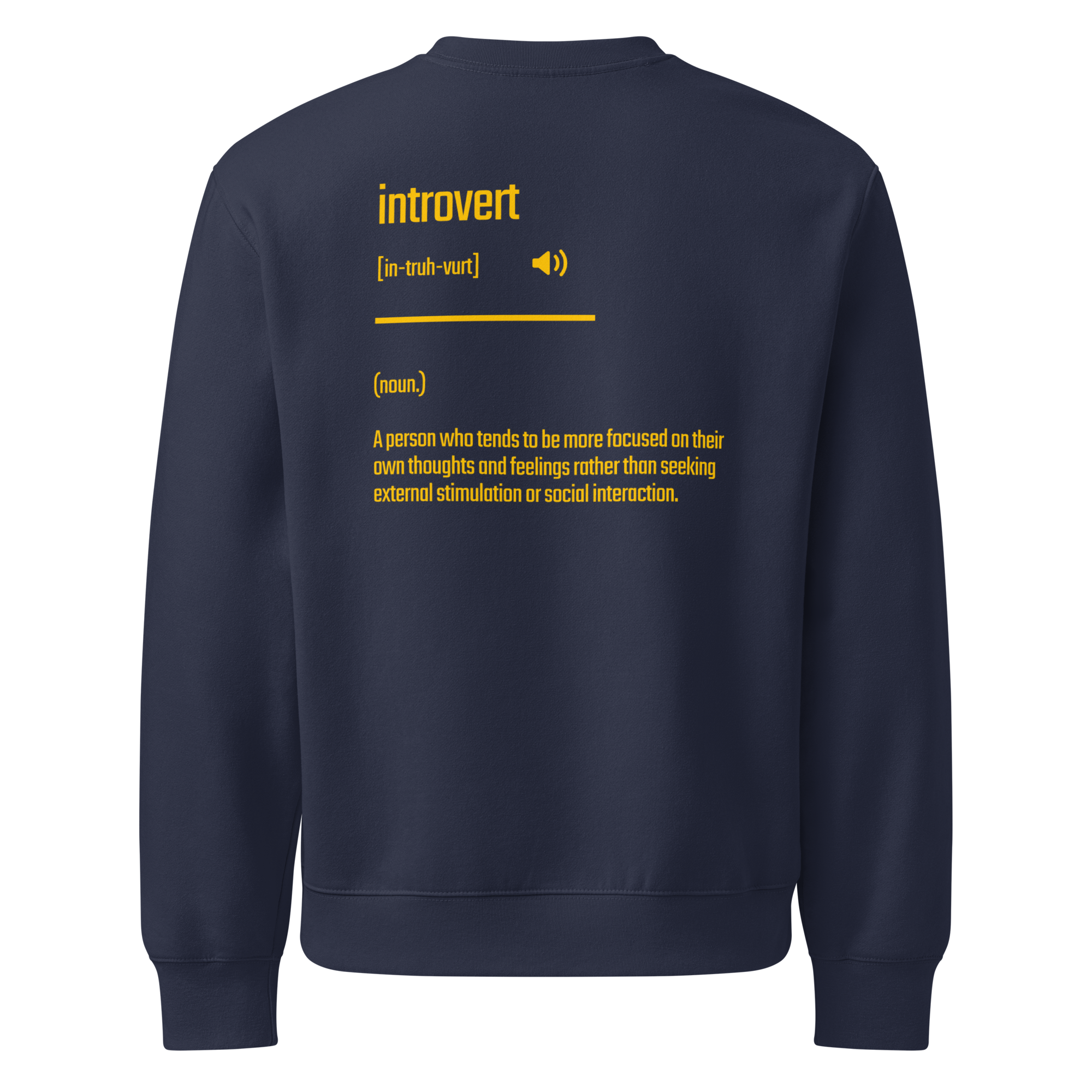 Xantho Philos™ Oversized Sweatshirt in Navy for men, minimalist premium sweatshirt with everyday streetwear style